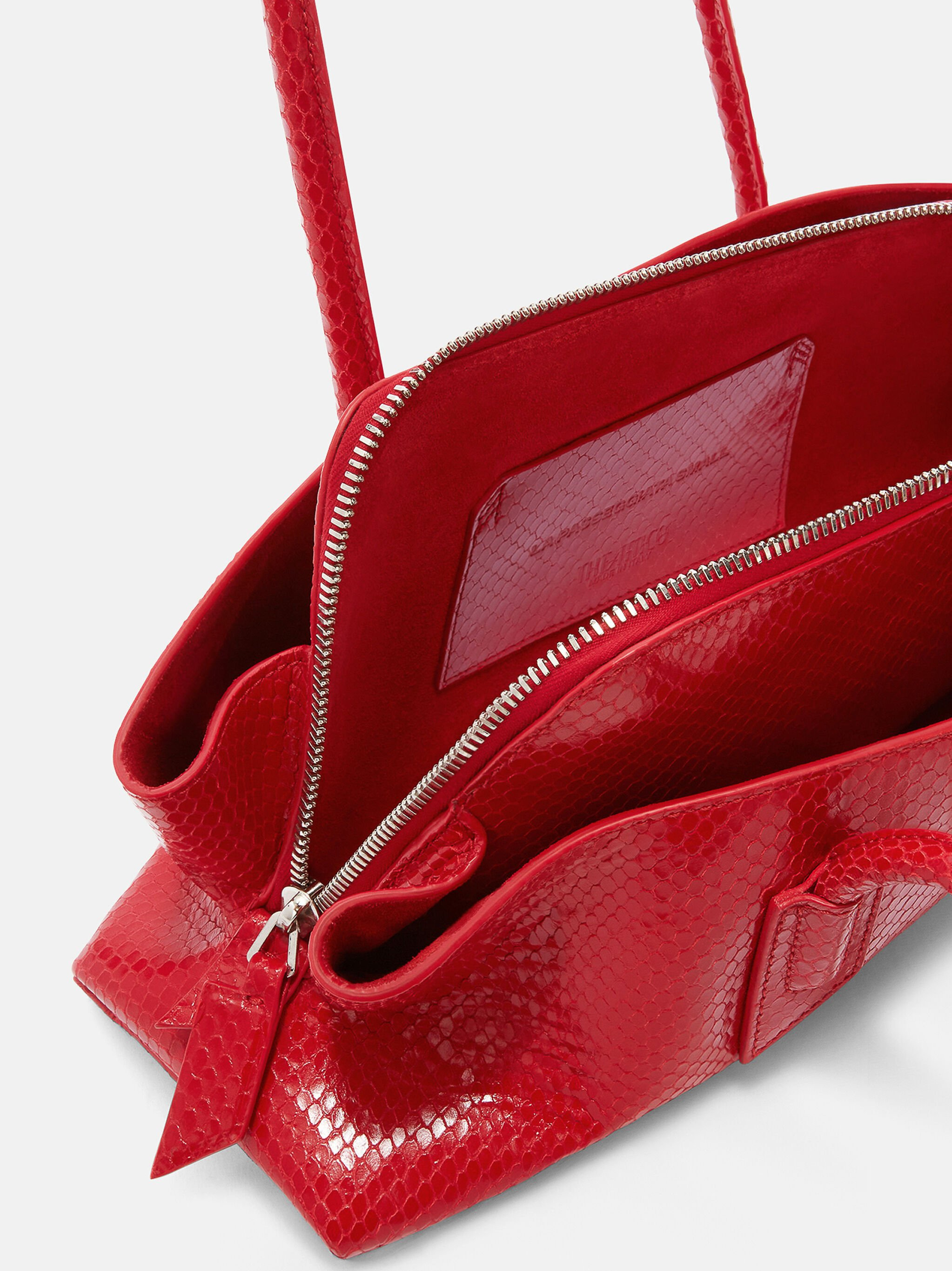 ''LA PASSEGGIATA SMALL'' RED TOP HANDLE - 4