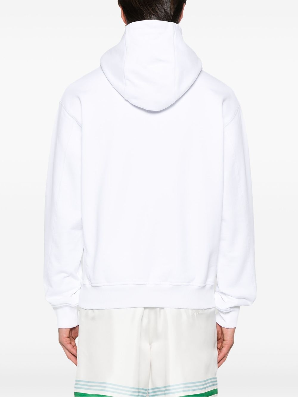 logo-embroidered hoodie - 4