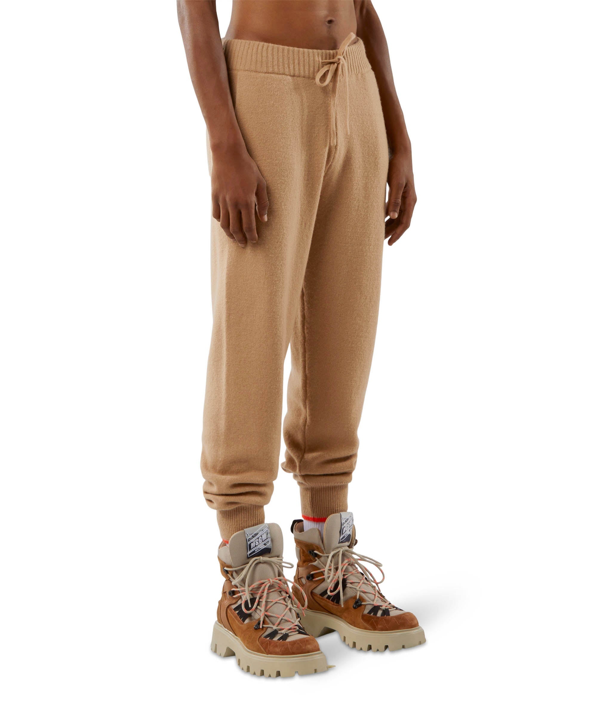 Wool and cashmere track pants - 5