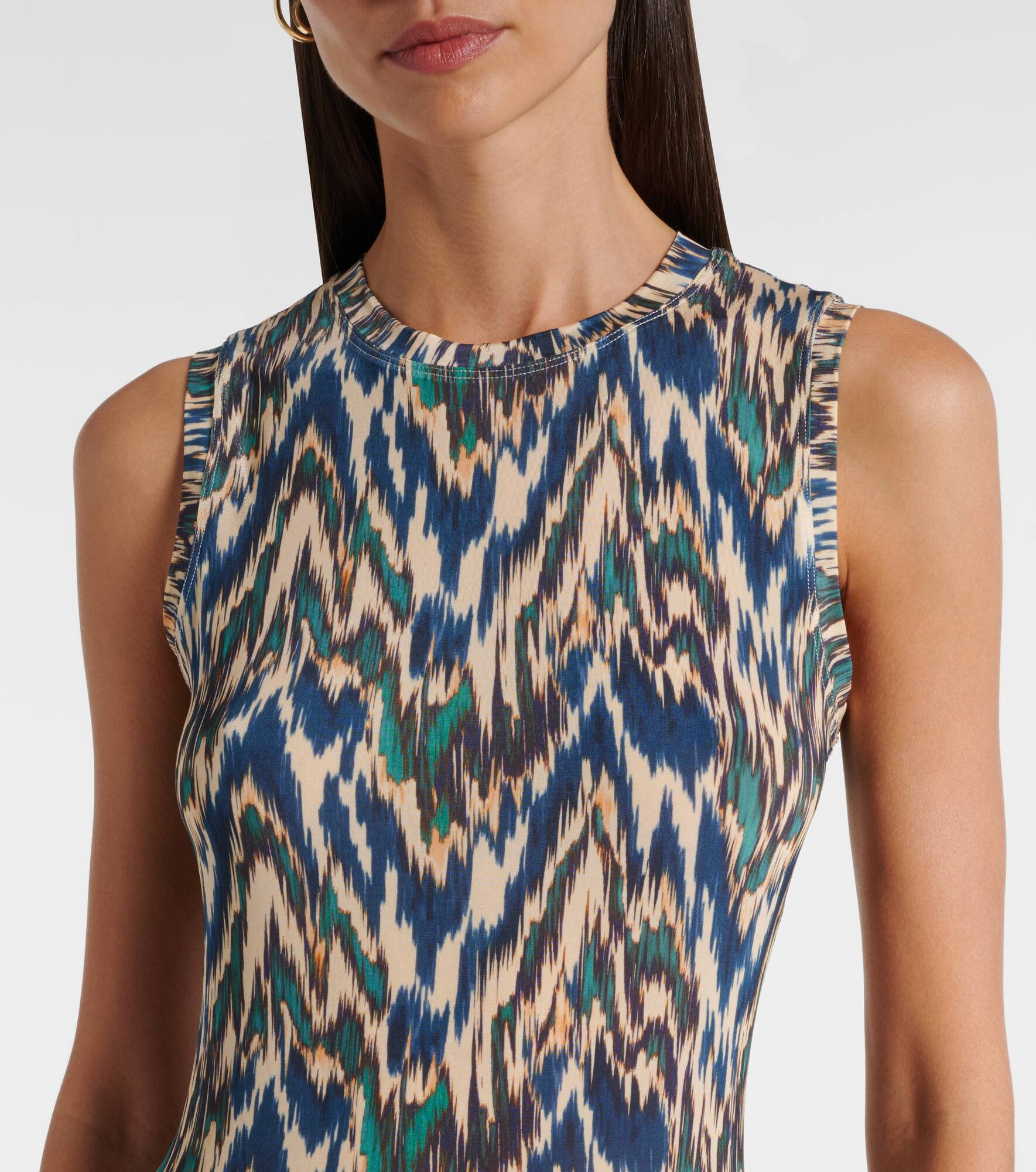 Orla printed jersey midi dress - 4