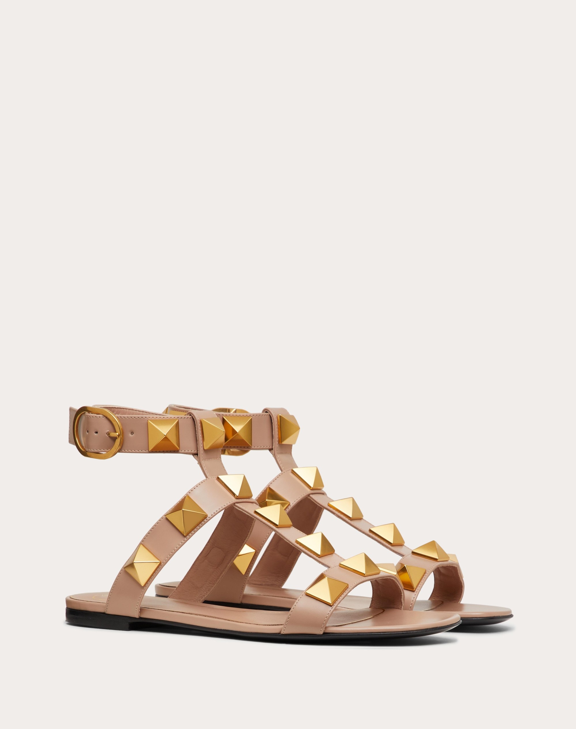 ROMAN STUD FLAT CALFSKIN SANDAL - 2