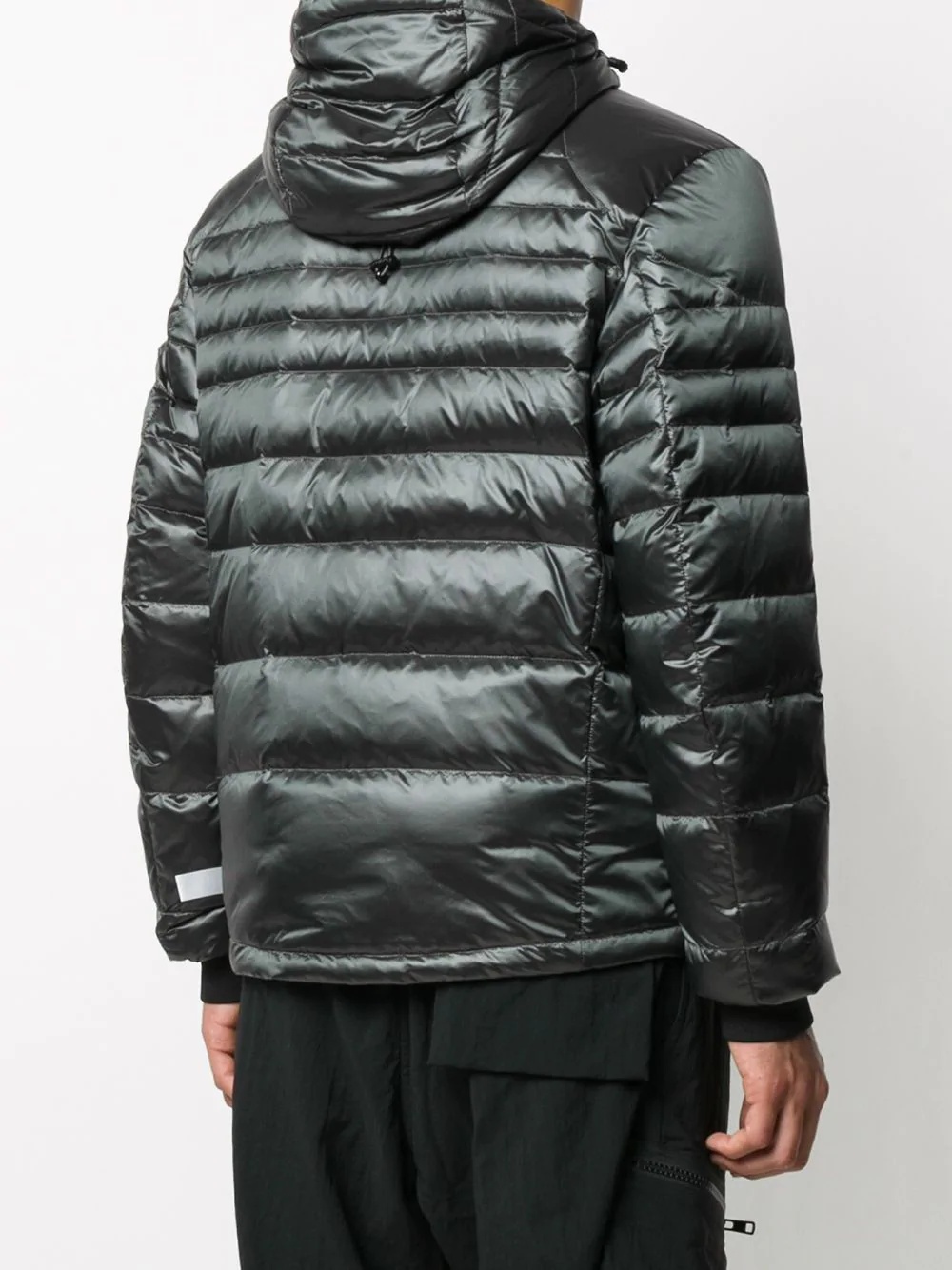 logo-print packable puffer jacket - 4