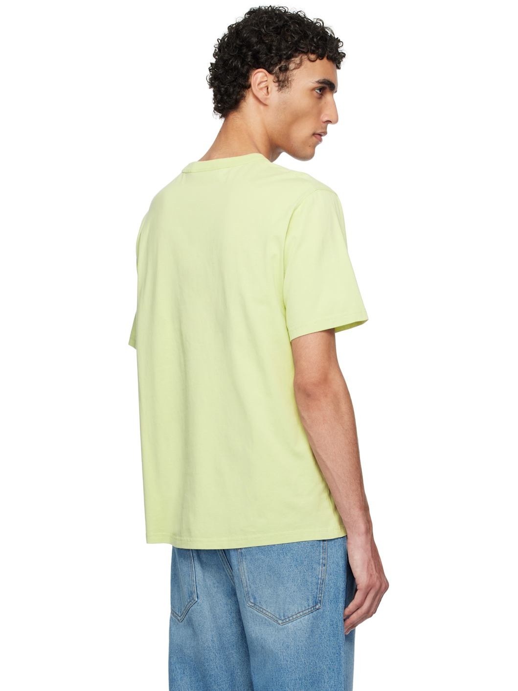 Green Barista Fox Patch Relax T-shirt - 3