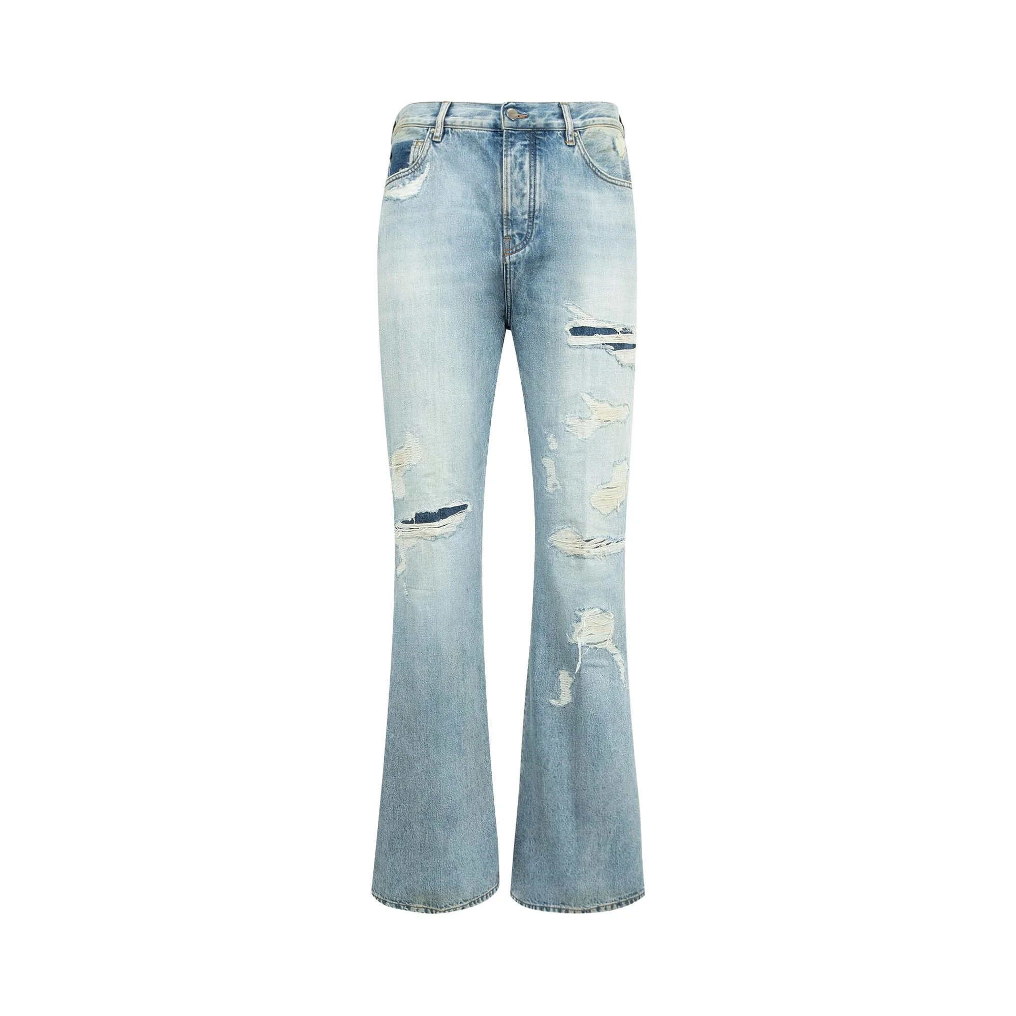 Amiri Distressed Boot Cut Jean 'Classic Vintage Indigo' - 1