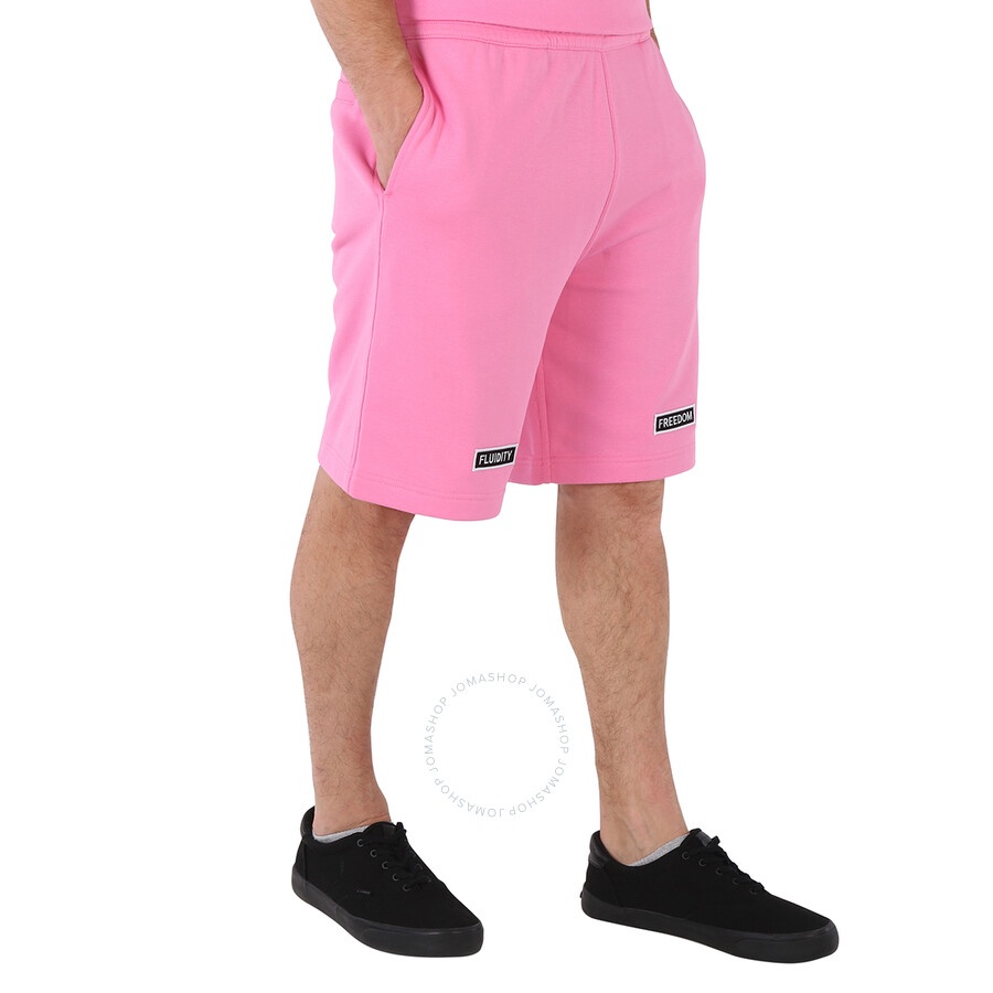 Burberry Men's Bubblegum Pink Jersey Shorts - 4