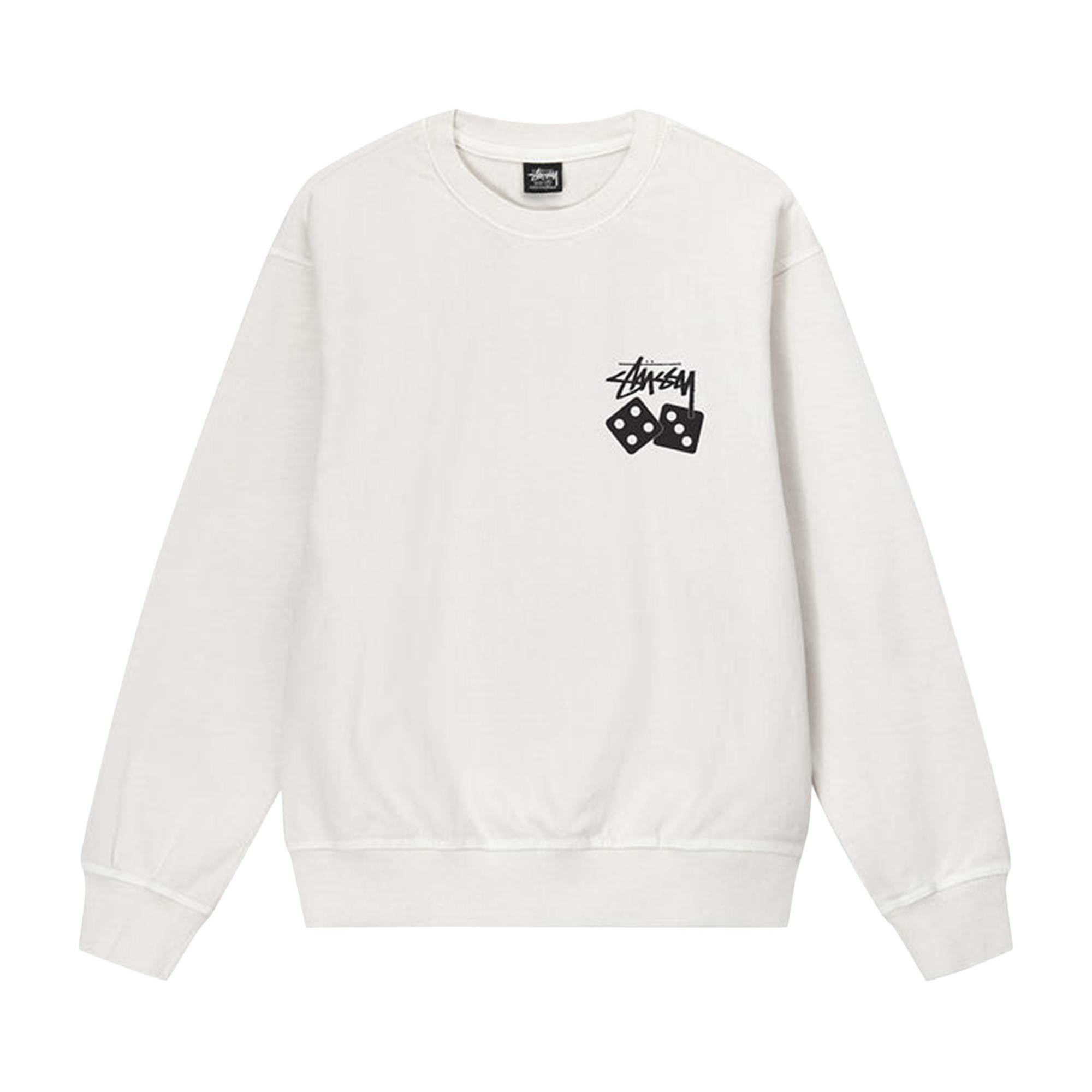 Stussy Dice Pigment Dyed Crew 'Natural' - 1