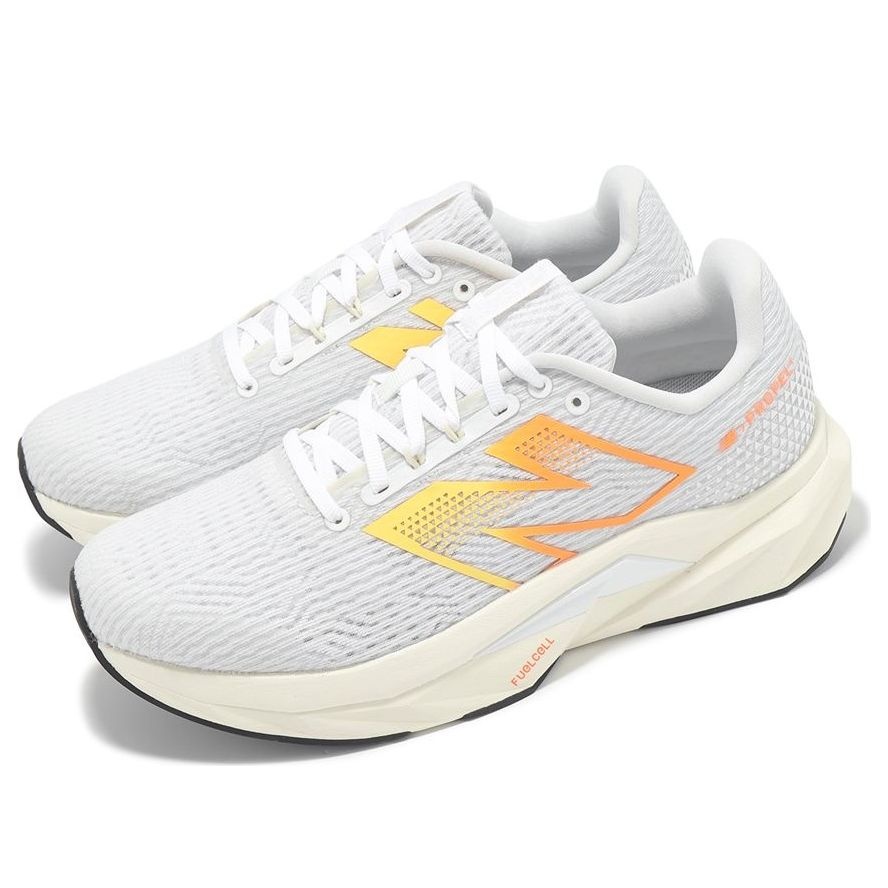 (WMNS) New Balance FuelCell Propel v5 'White Yellow Orange' WFCPRCF5 - 3