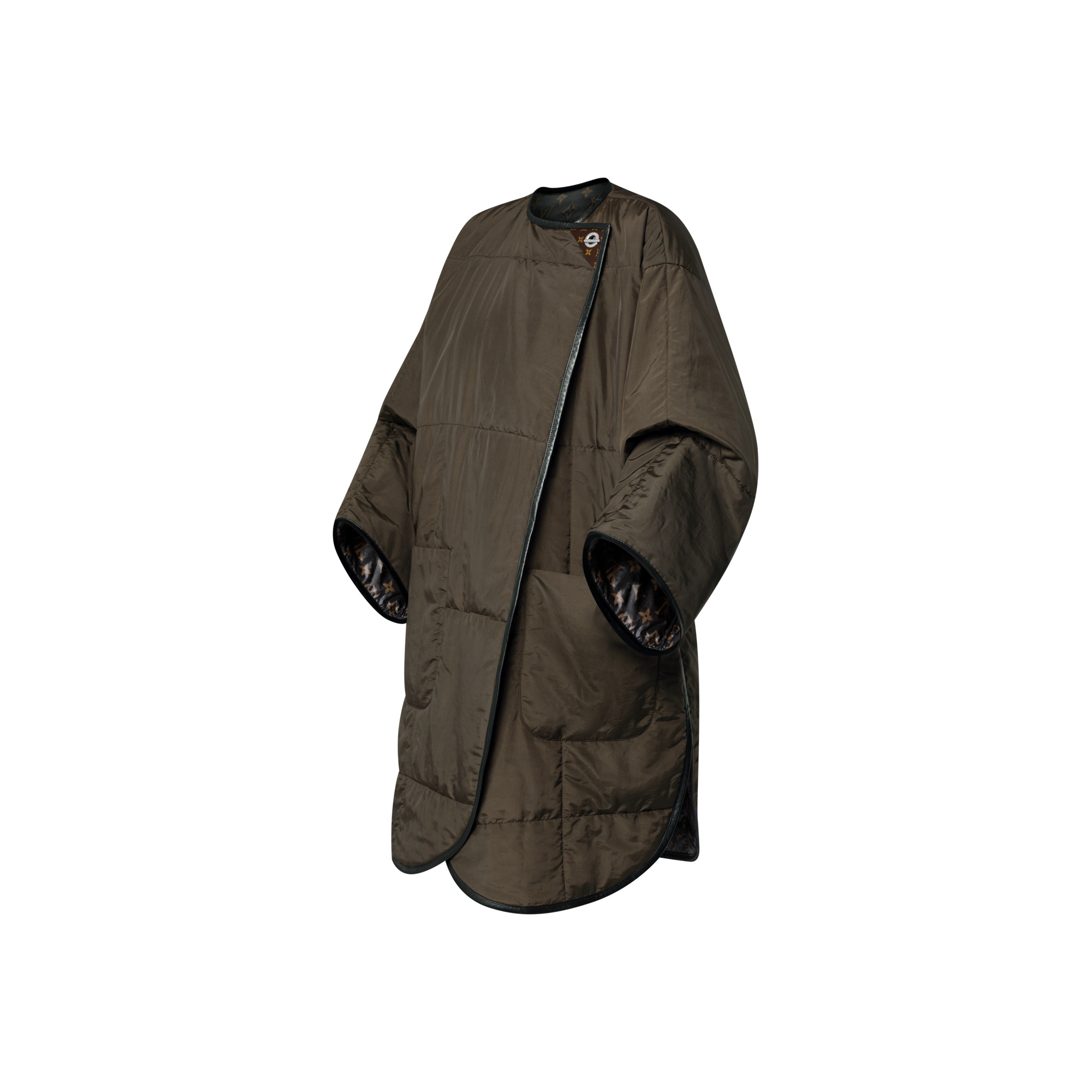 Quilted Toggle Detail Coat - 2