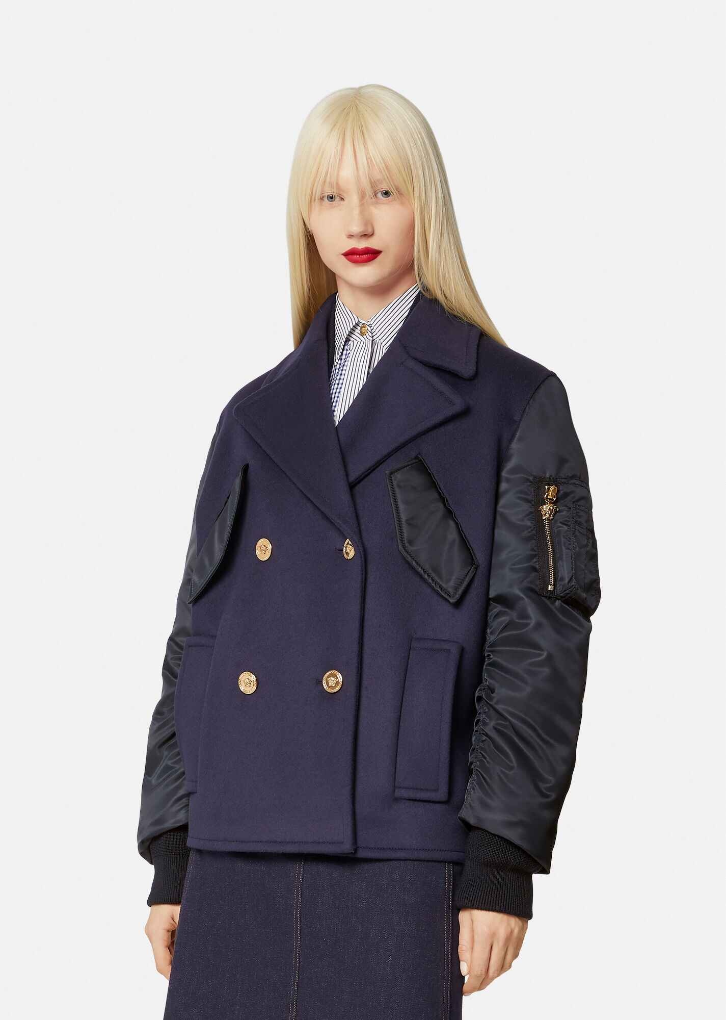 Wool & Nylon Peacoat - 2