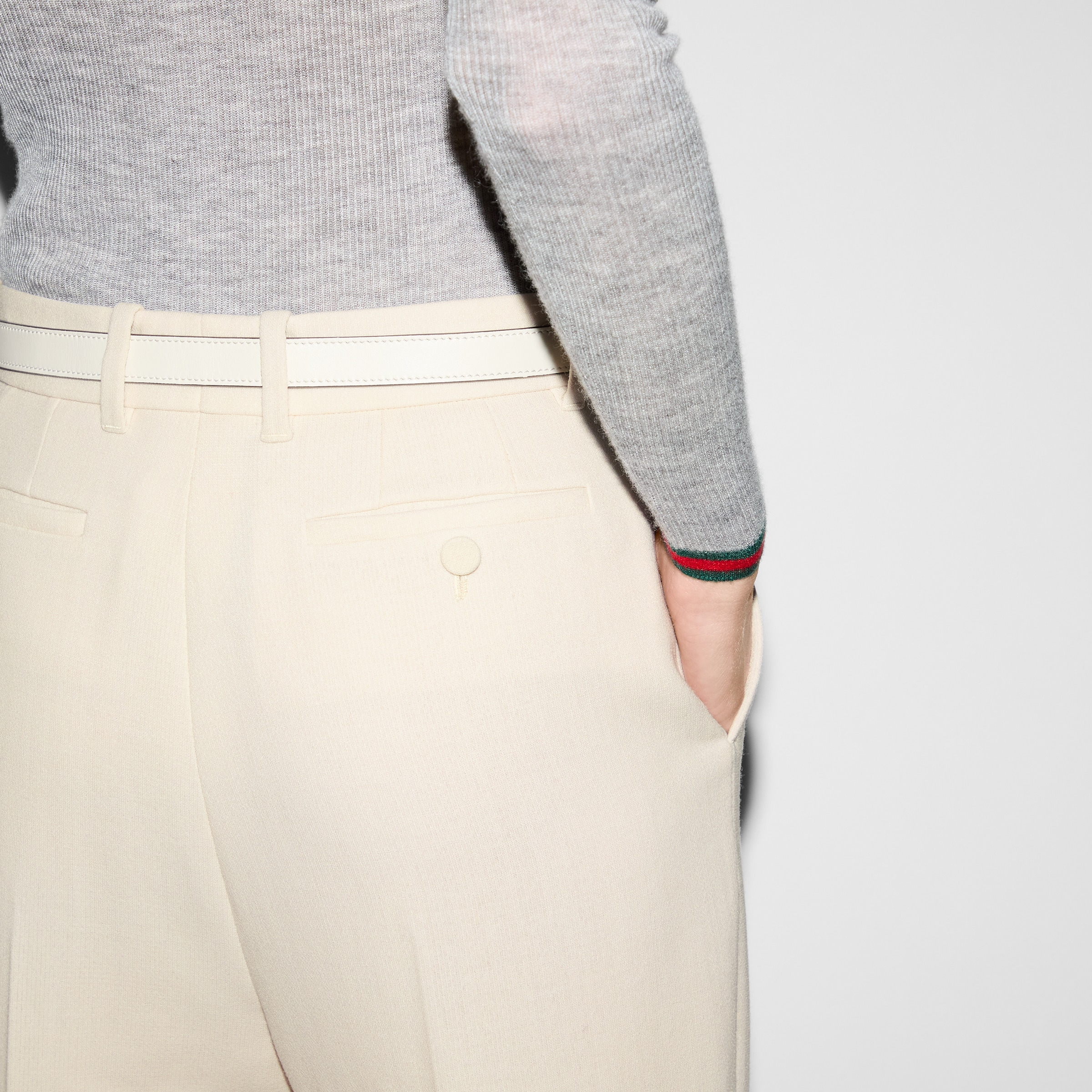 Wool crêpe pant - 5