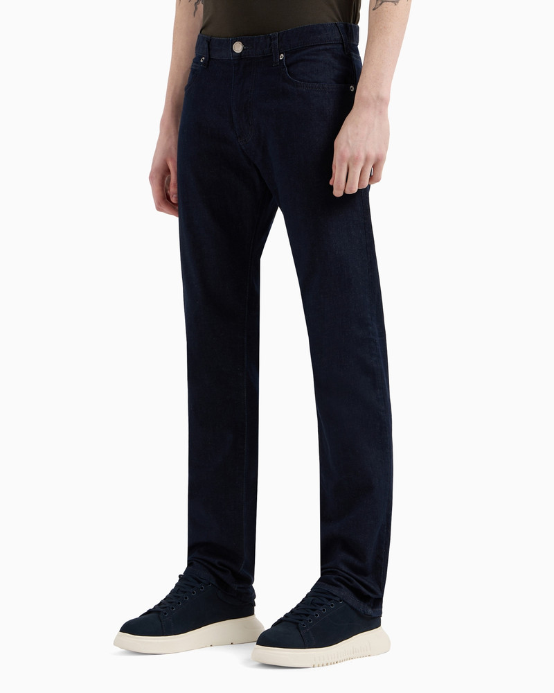 EMPORIO ARMANI J45 Regular-fit jeans in comfort-twill denim outlook
