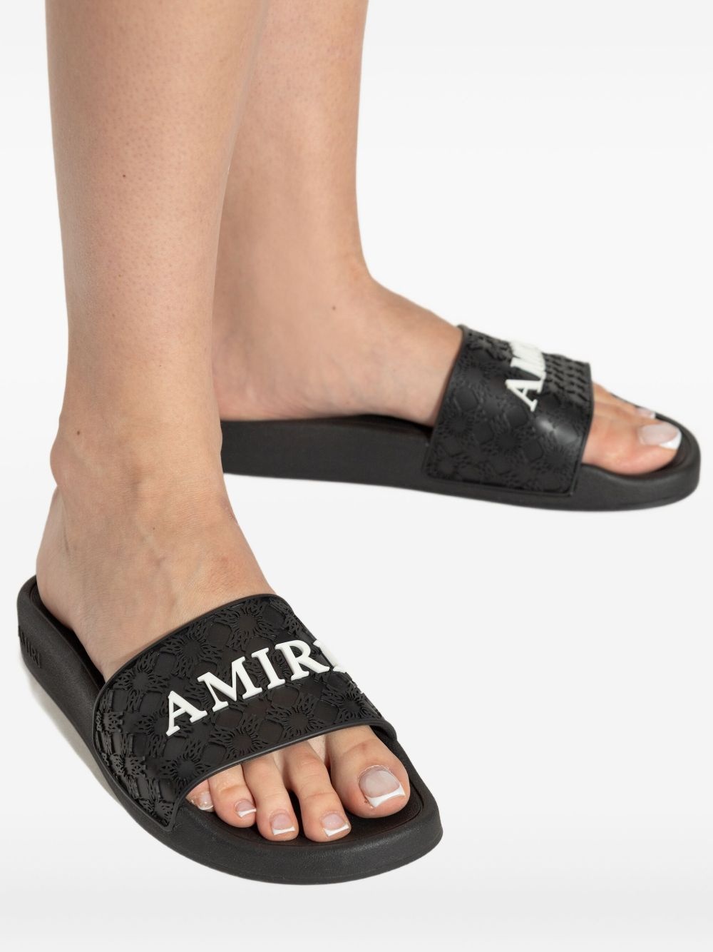 MA Quad logo-embossed slides - 6