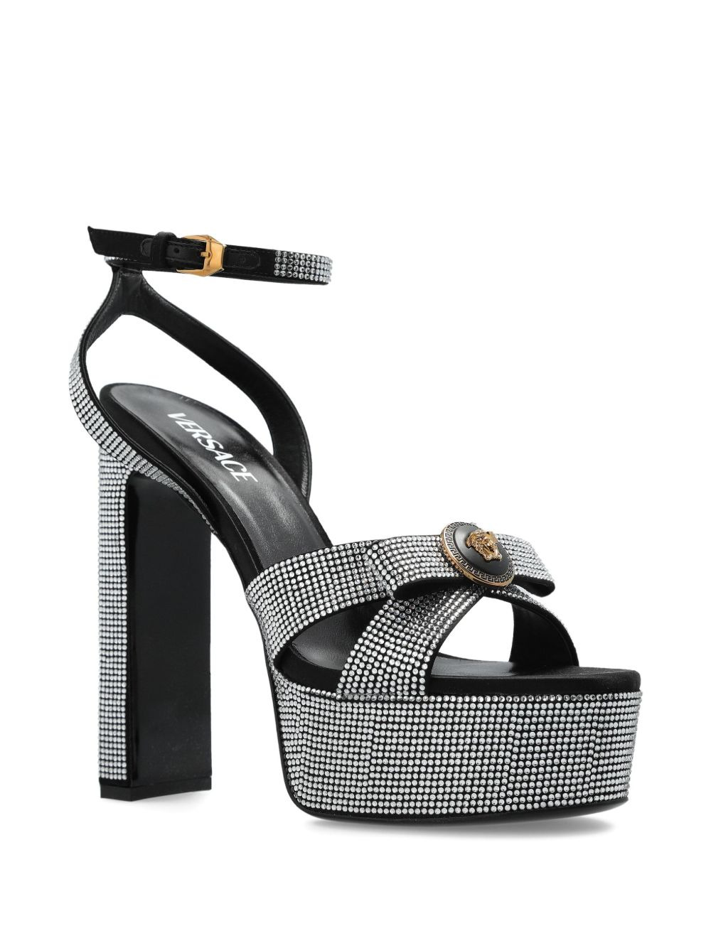 160mm crystal-embellished platform sandals - 2