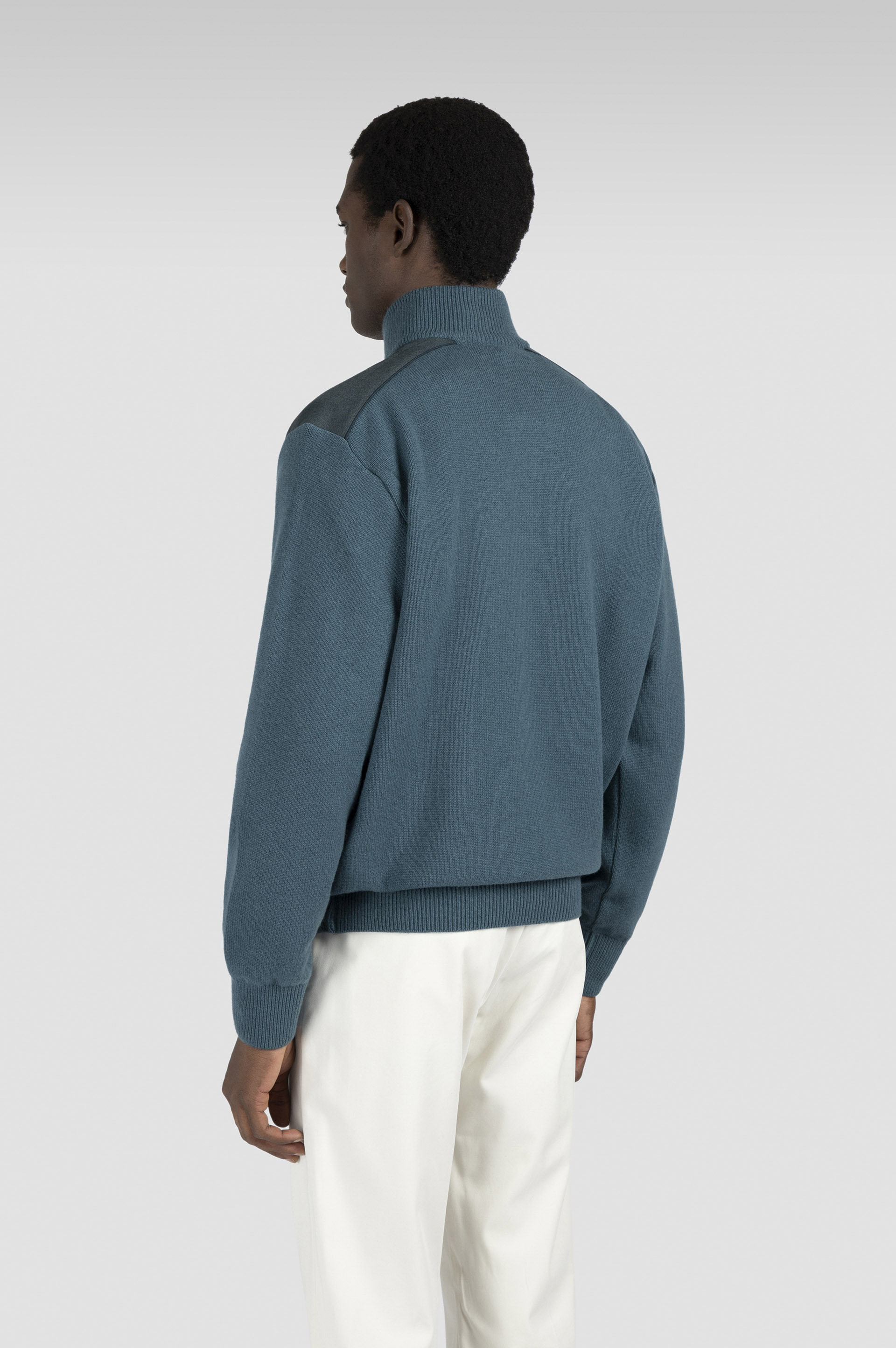 TYPHOON® PLATINUM WOOL CASHMERE HALF ZIP SWEATER - 3