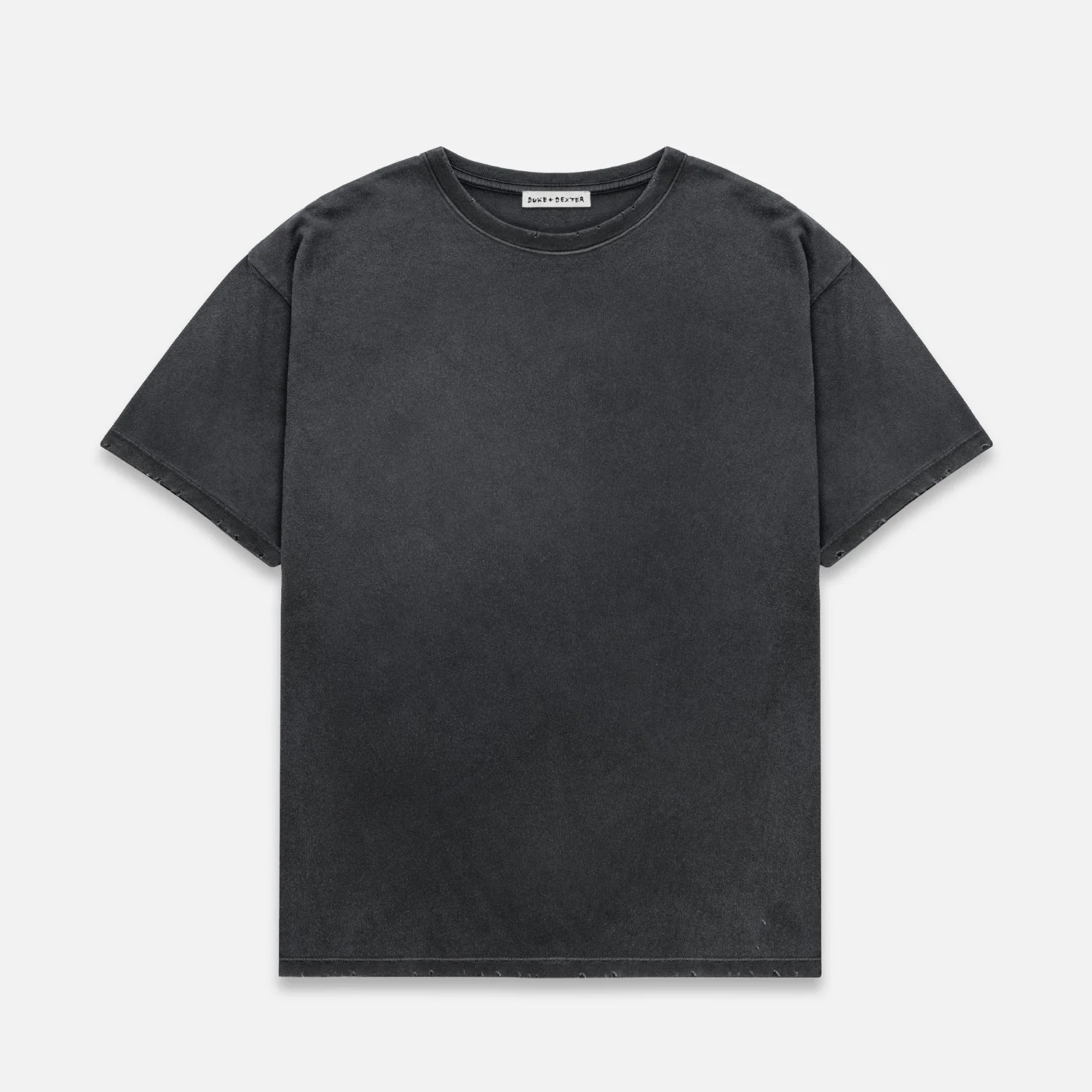 Sun Faded Workwear Washed Black T-Shirt - 1