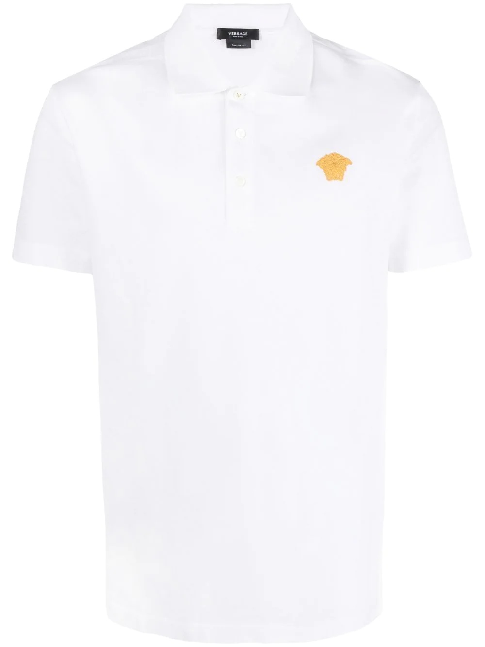 Medusa head motif polo shirt - 1