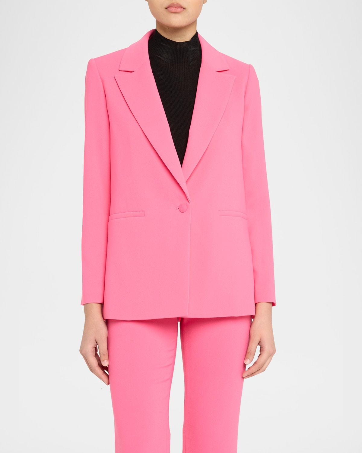 Denny Notch-Collar Boyfriend Blazer - 4