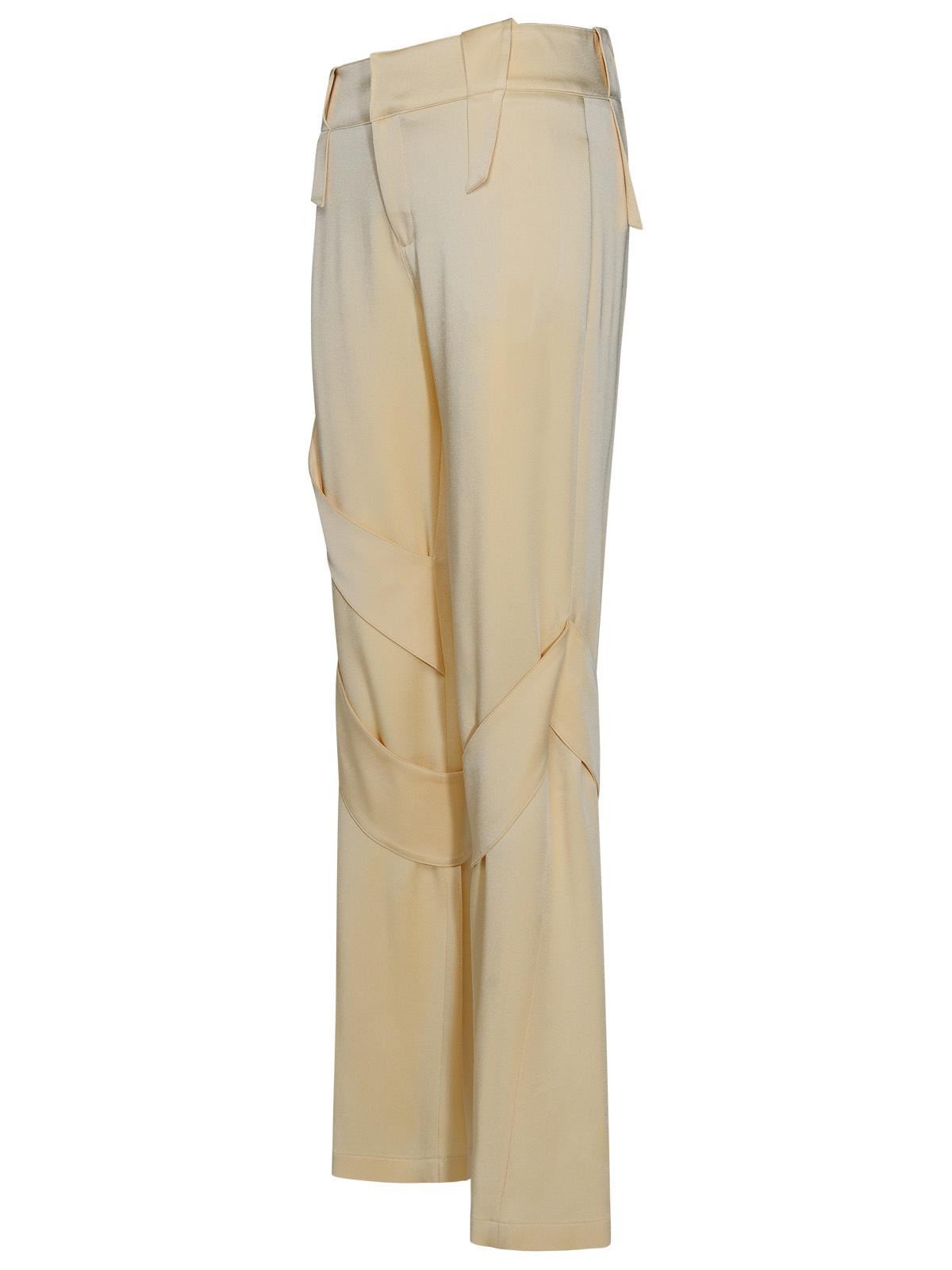 Blumarine Cream Acetate Blend Cargo Pants Women - 2