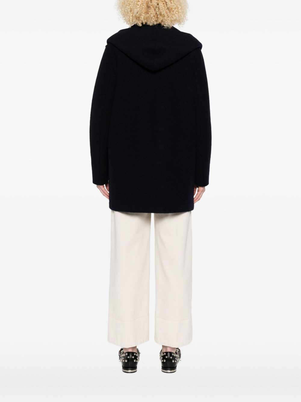 double-breasted wool coat - 4