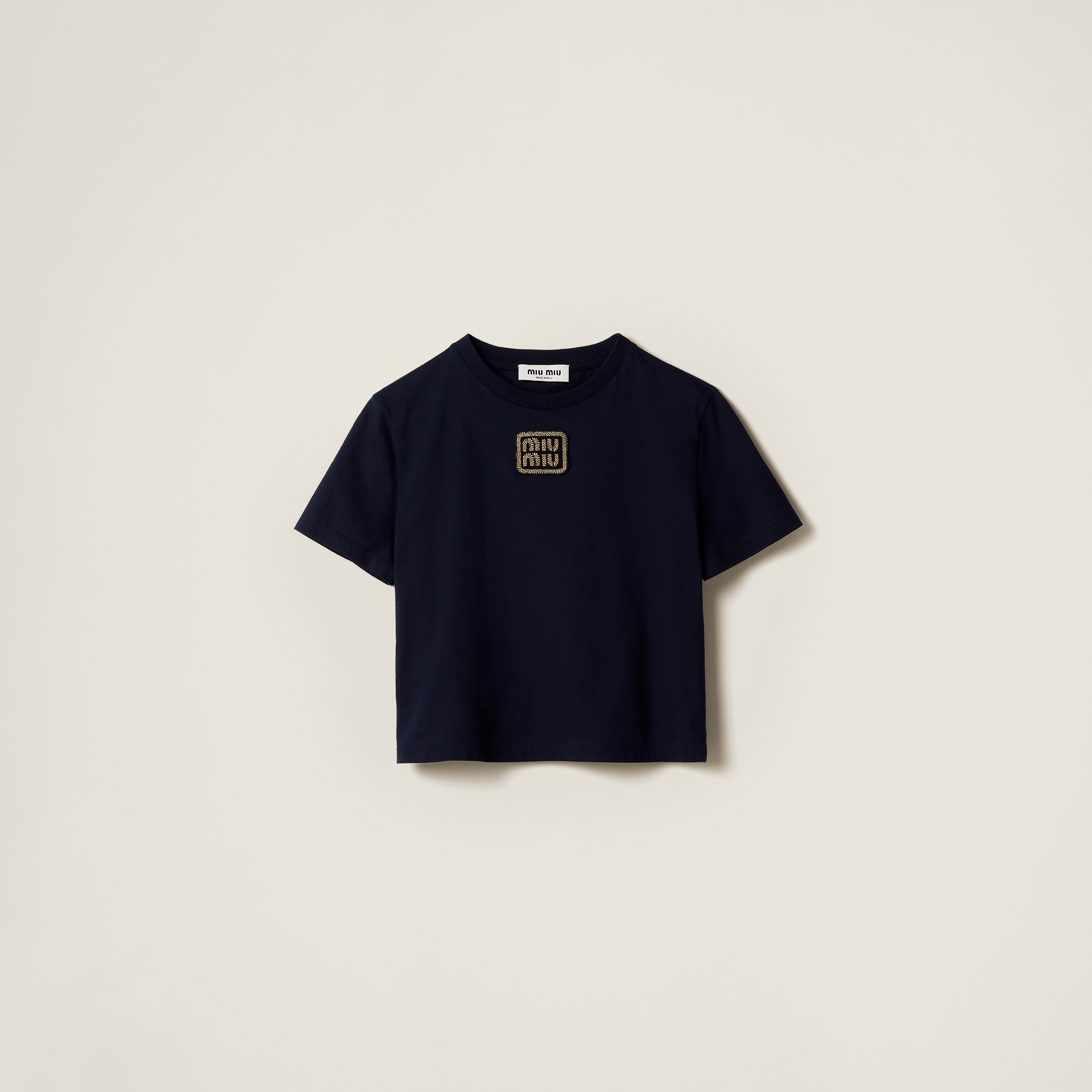 MIU MIU Tシャツ Cotton reversible T-shirt Cotton reversible T-shirt MIU MIU - Nugnes1920