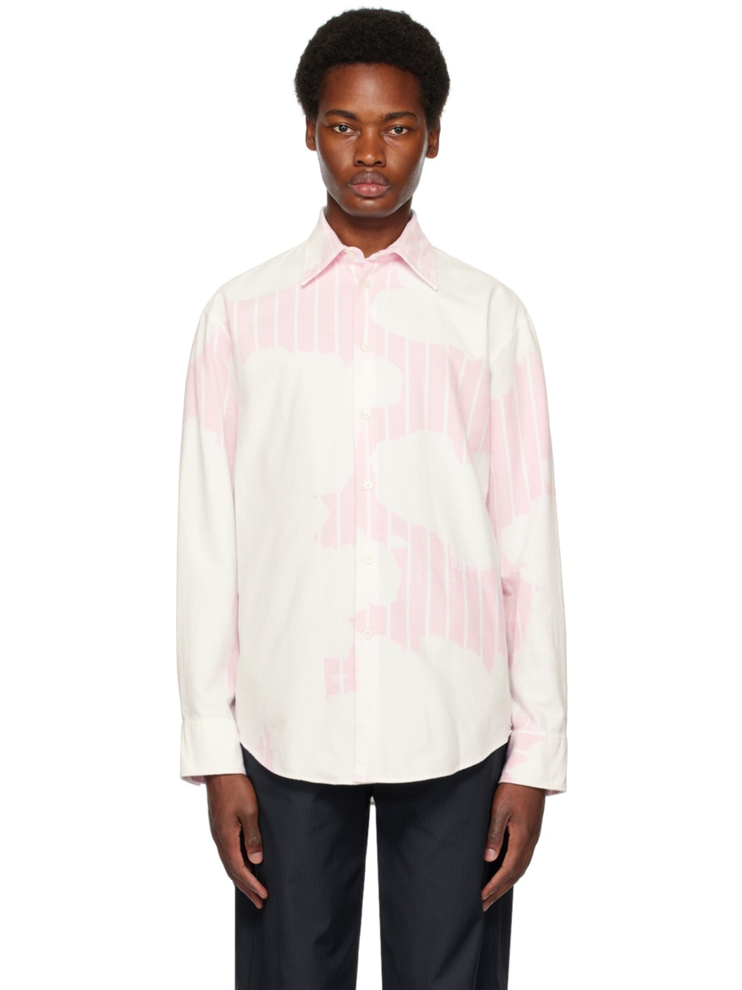 Pink Striped Shirt - 1