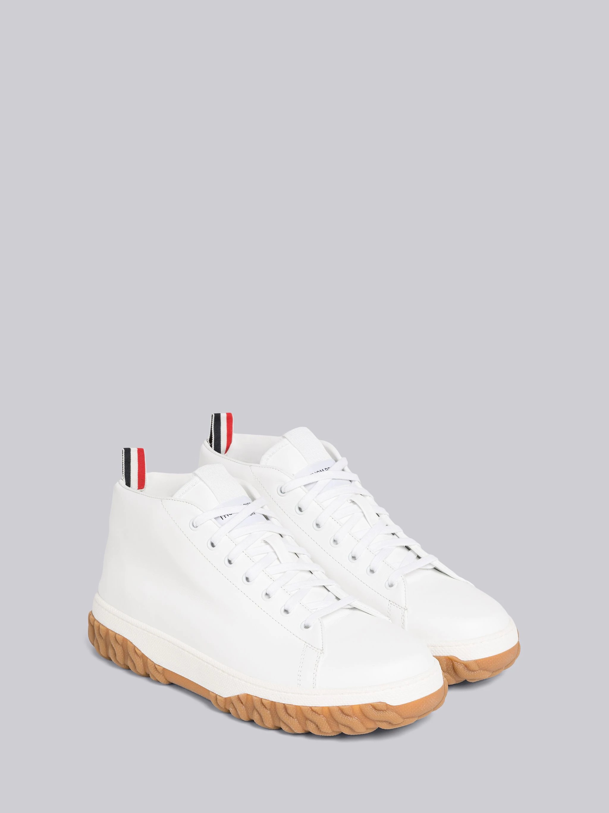 Cable Knit Sole Mid Top Court Sneaker - 3