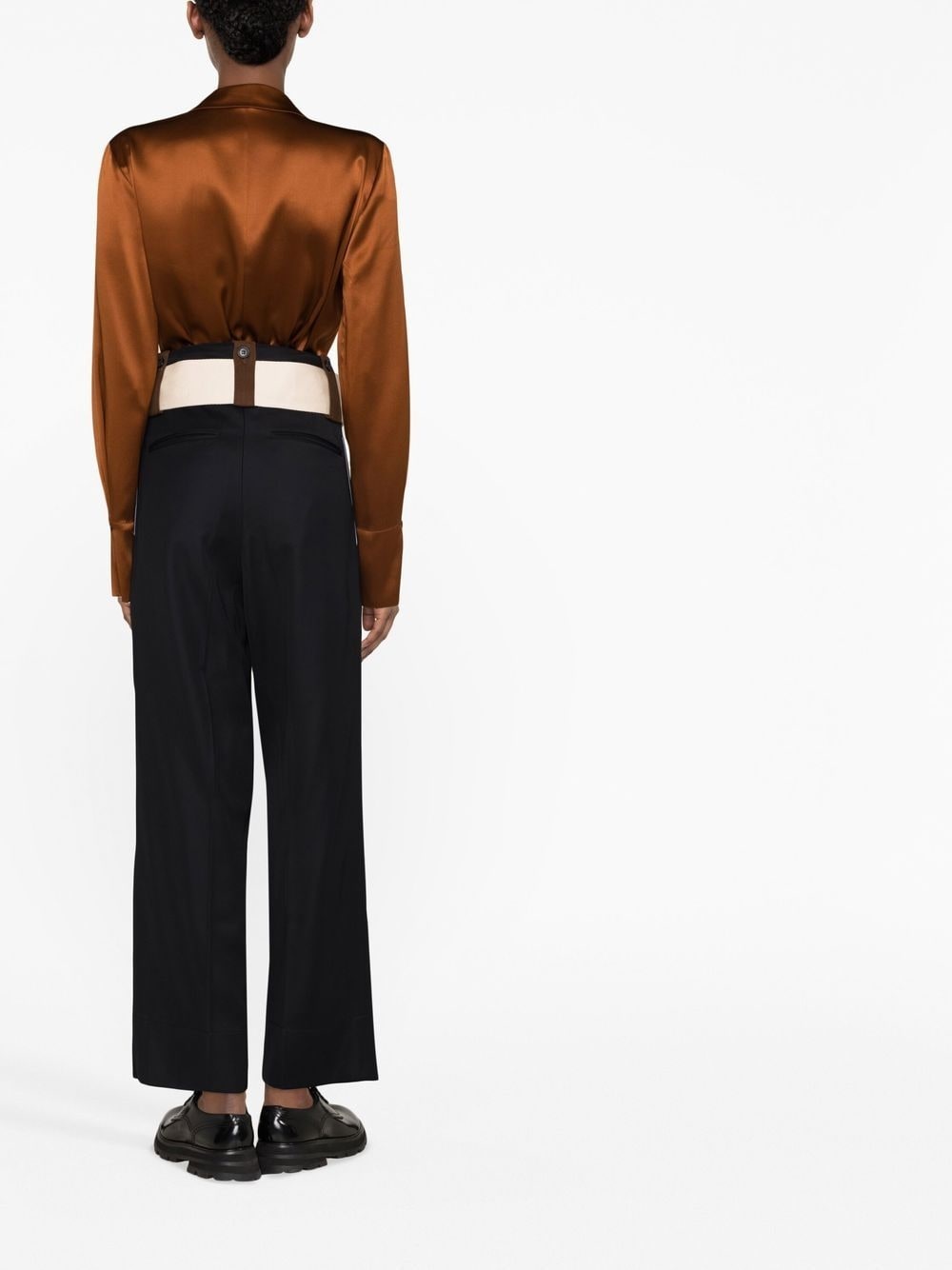straight-leg cropped trousers - 4