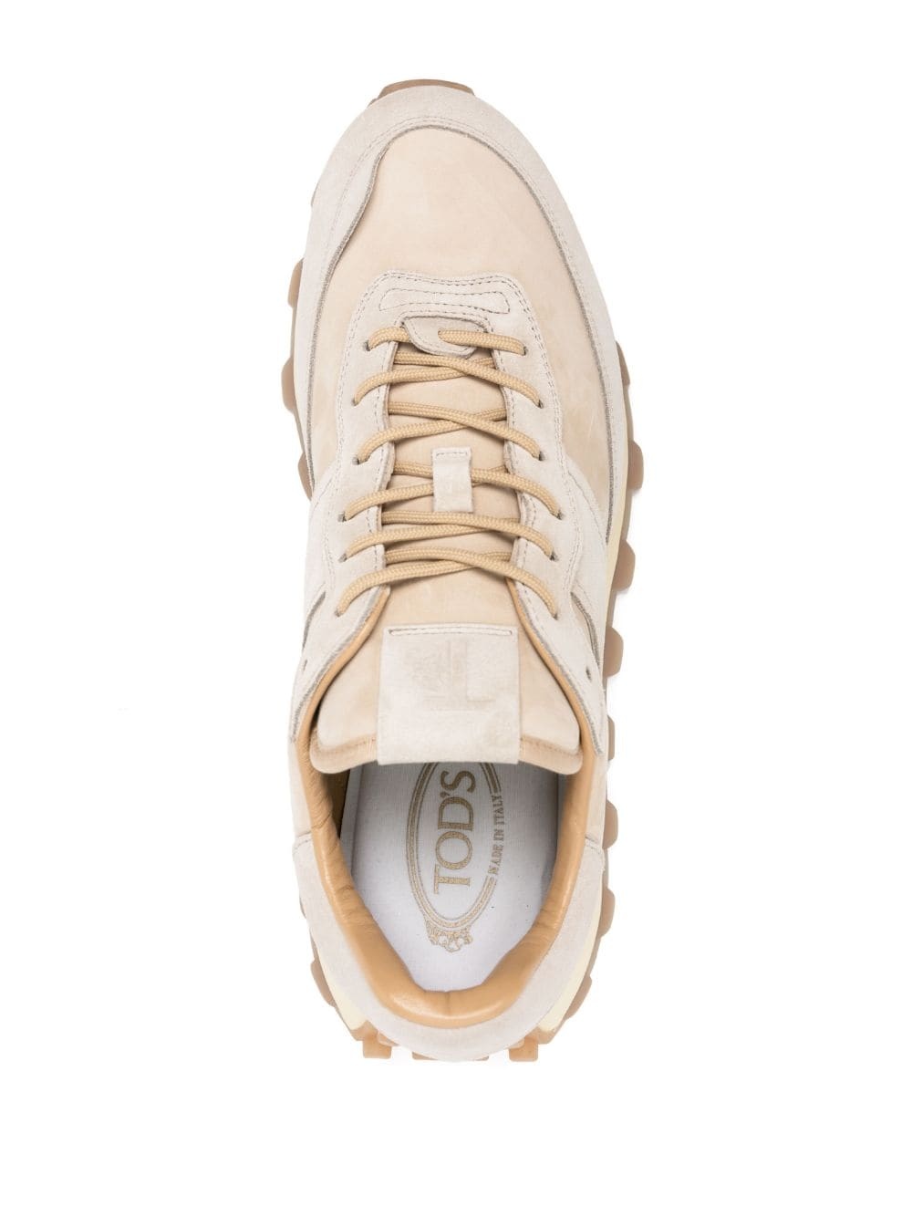 1T panelled suede sneakers - 4