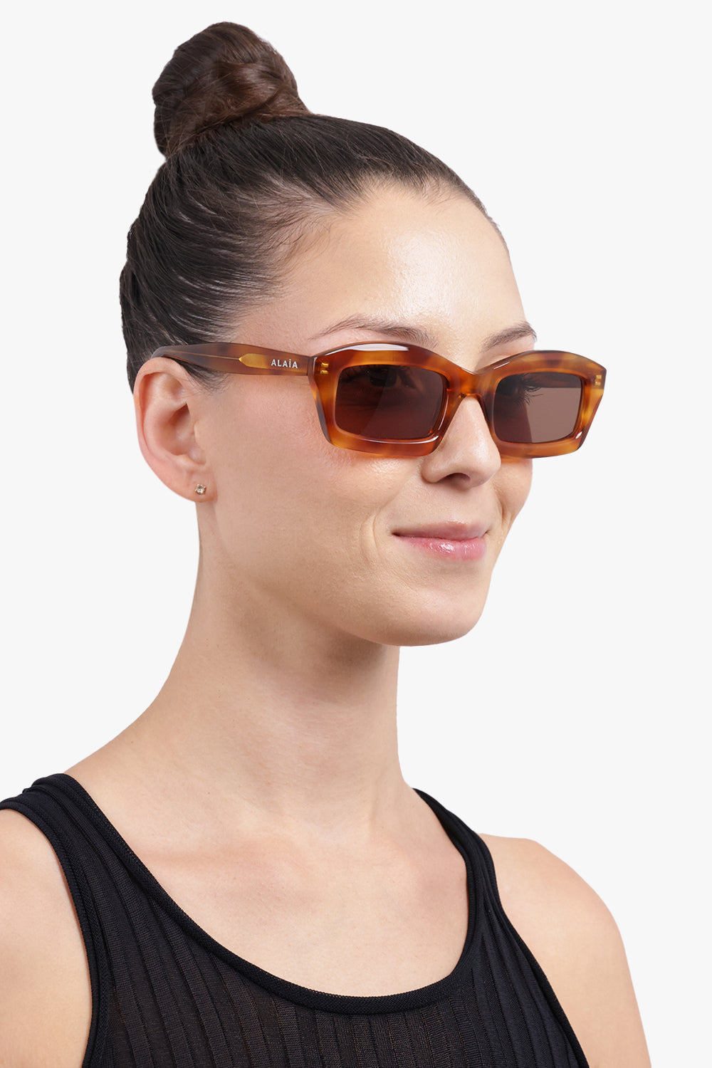 AA0089S GEOMETRIC SUNGLASSES | HAVANA BROWN - 5