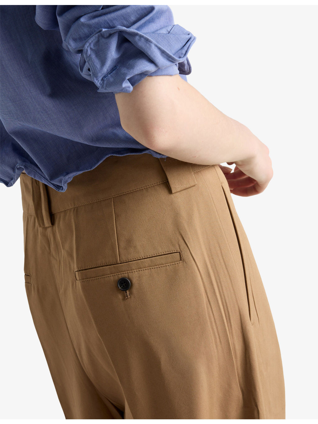 Tailored Straight-Leg Cotton Trousers - 5