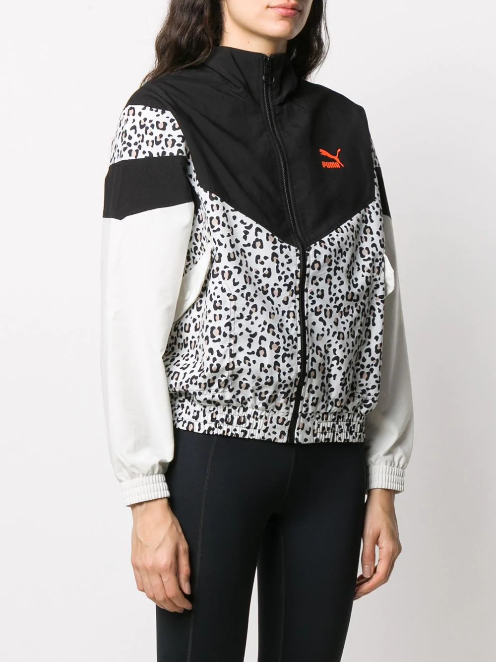 leopard print track jacket - 3