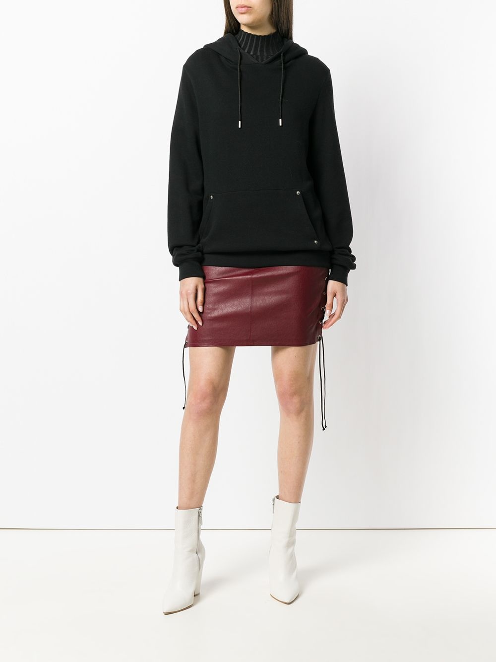 lace-up detail skirt - 2