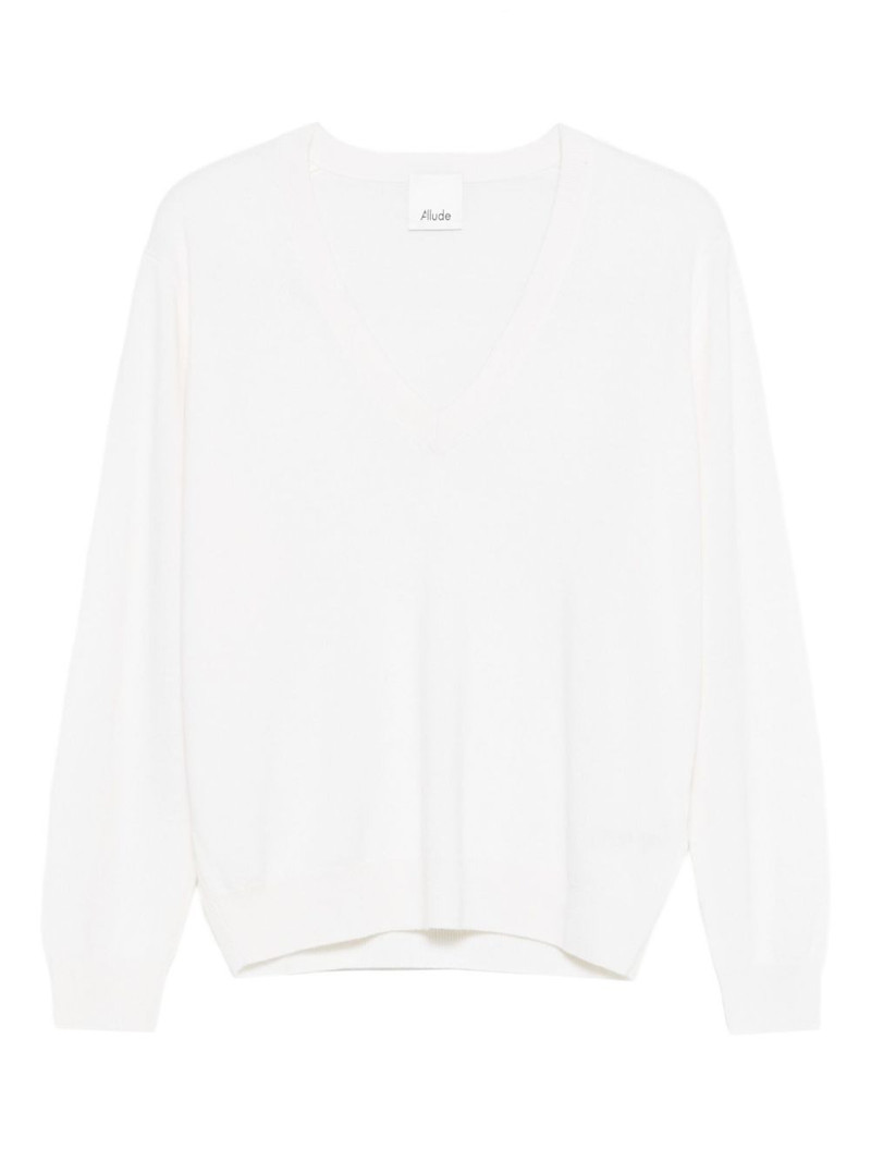 V-neck long-sleeve knitwear 1