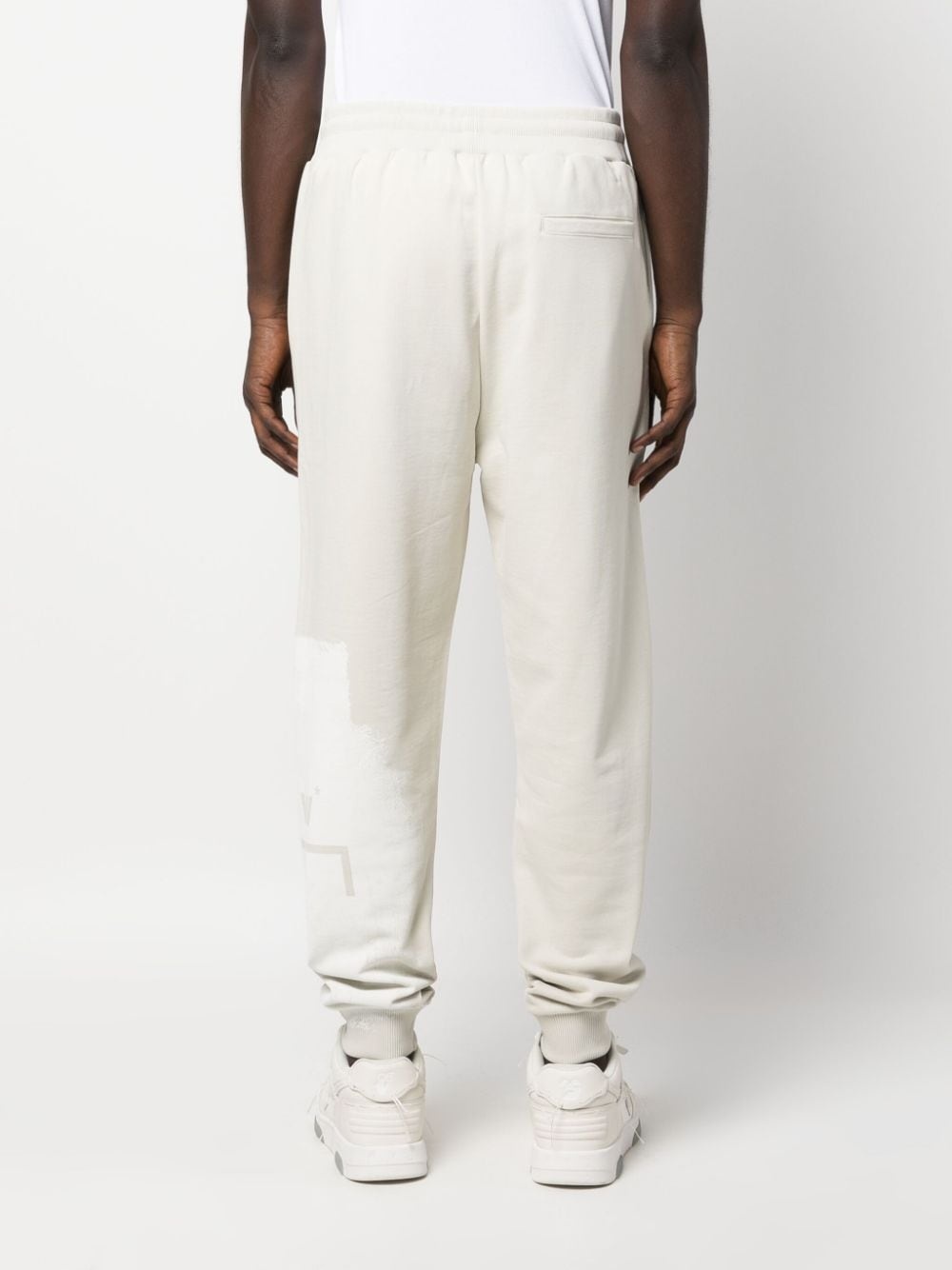 Brushstroke tapered track pants - 4