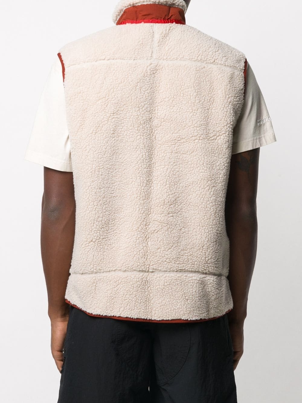 Retro-X fleece shearling vest - 4