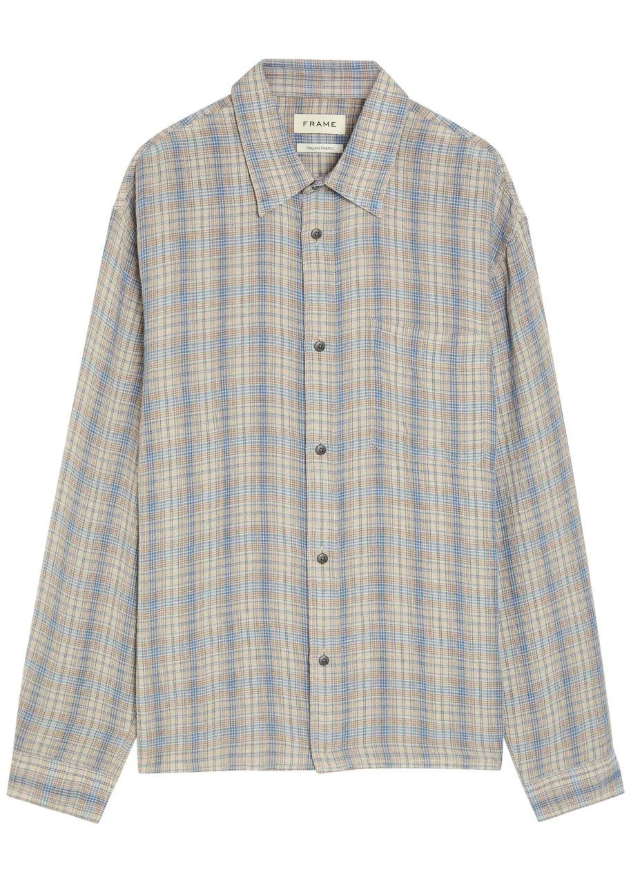 Frame Plaid Woven Shirt - 1
