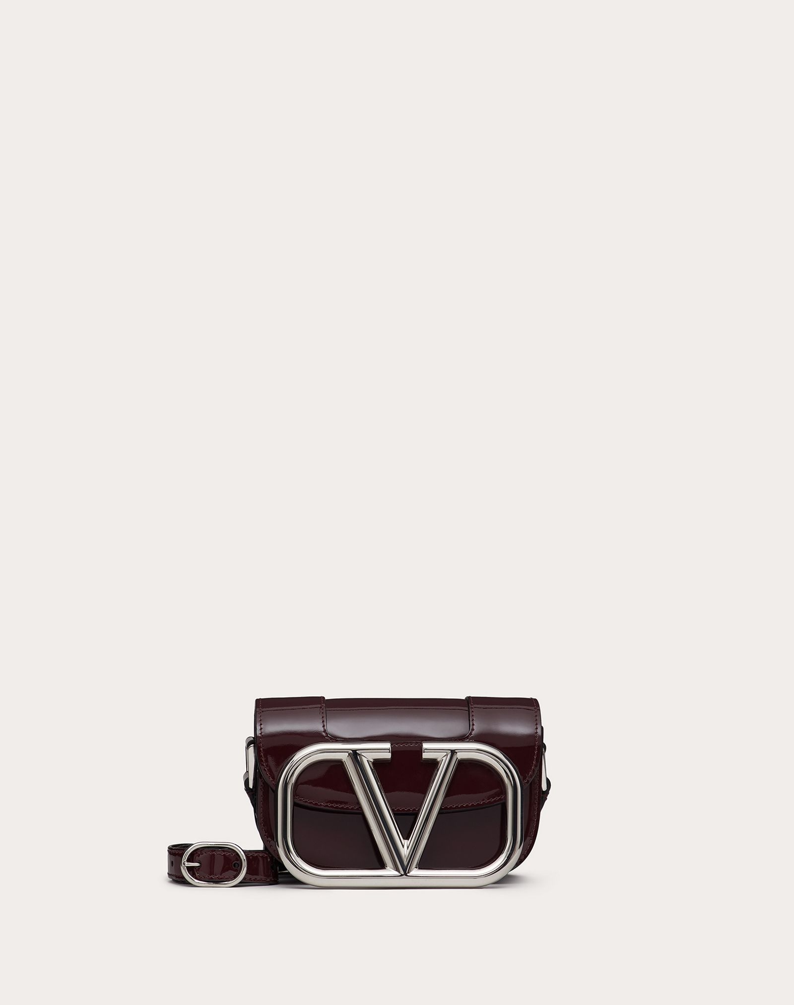 Small Supervee Patent Crossbody Bag - 1