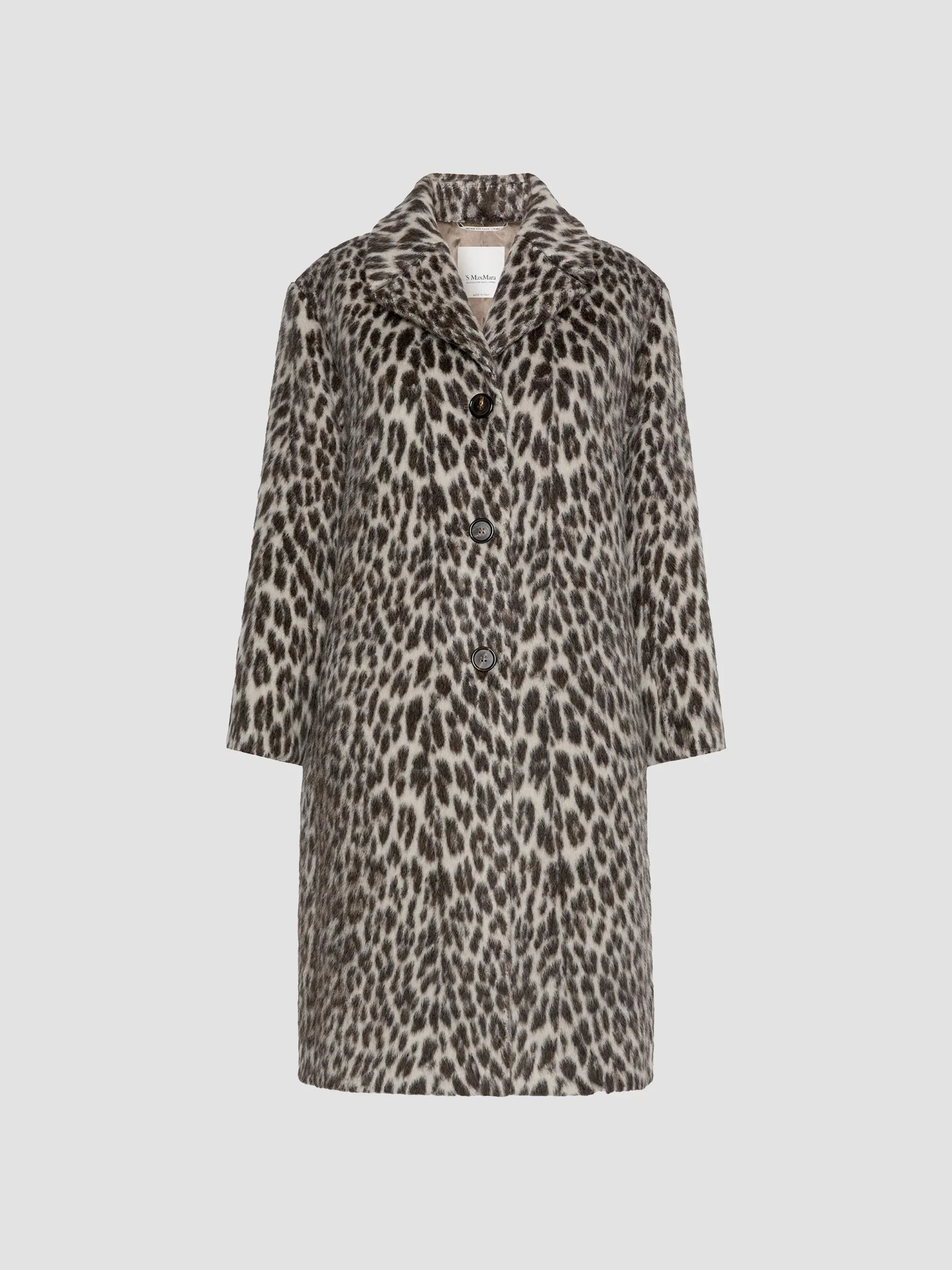 Women's Soft Textured Jacquard Coat - Ecru - 1