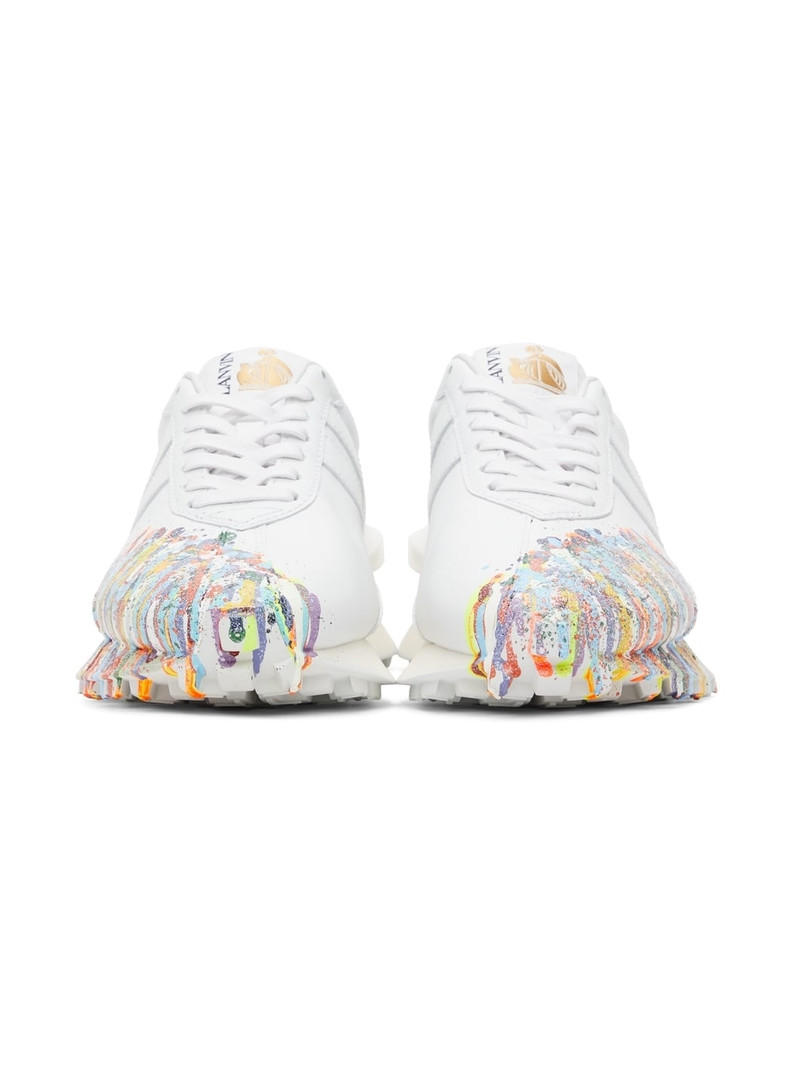 Lanvin White Gallery Dept. Edition Leather Bumpr Sneakers outlook