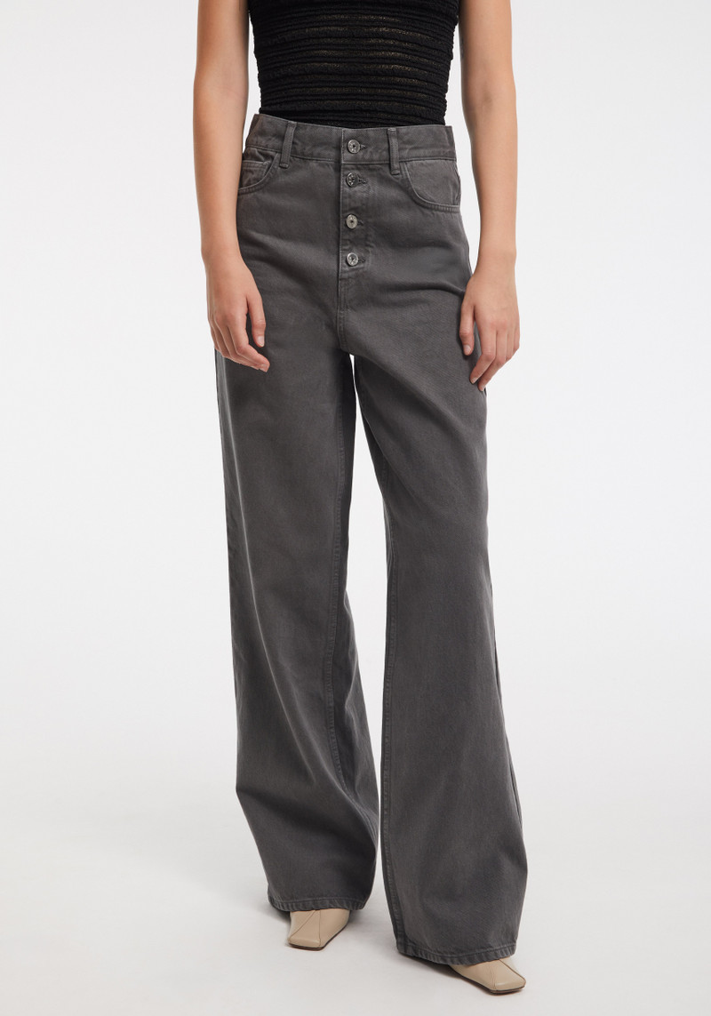 STEWART Wide-leg denim pants 5