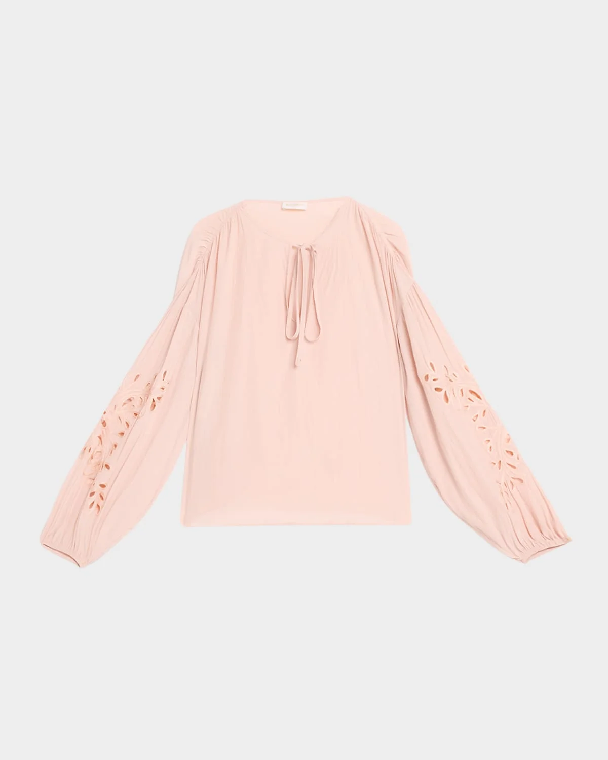 Zenaida Eyelet Tie Blouse - 1