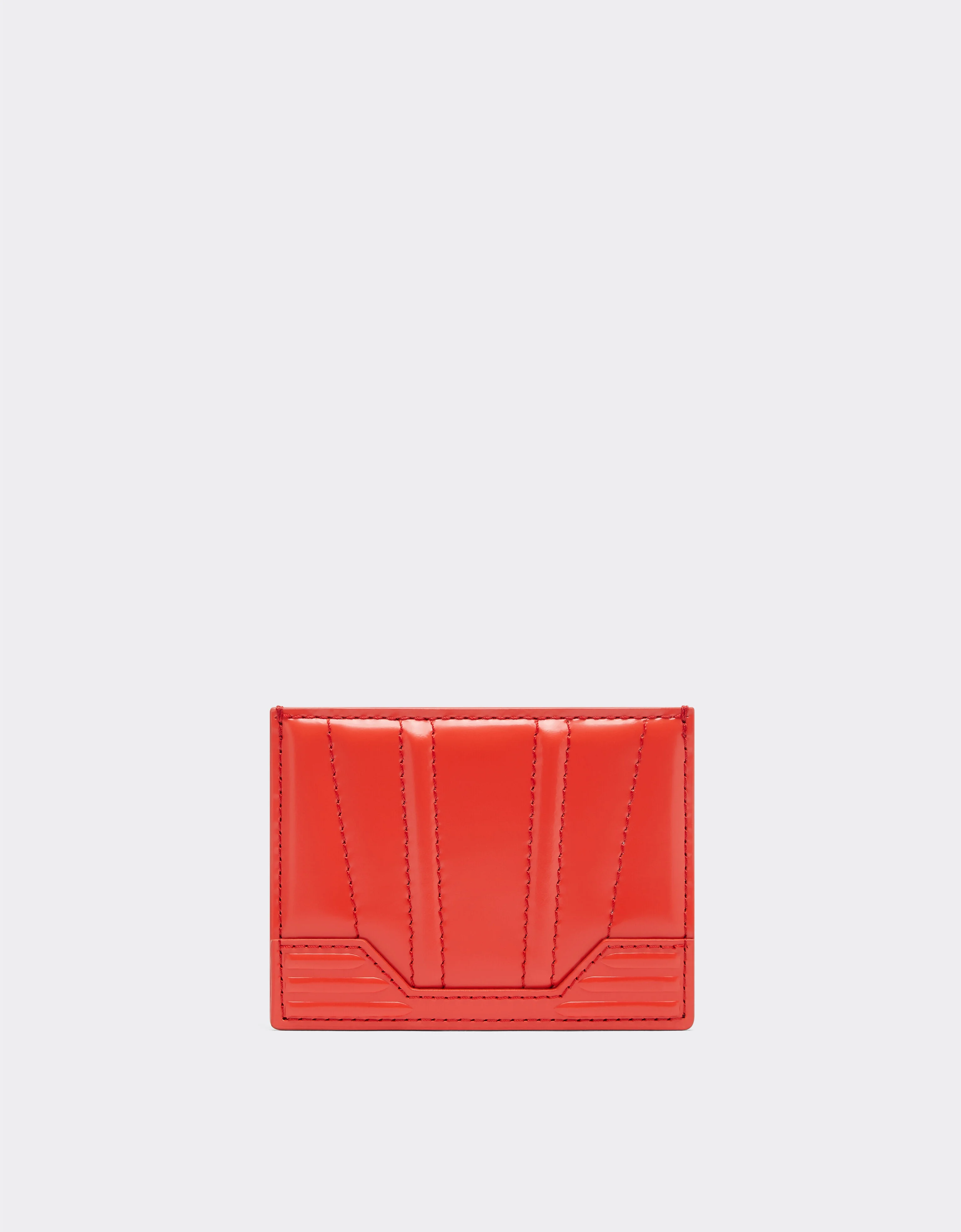 GT Ferrari brushed leather card holder with livery motif - 1