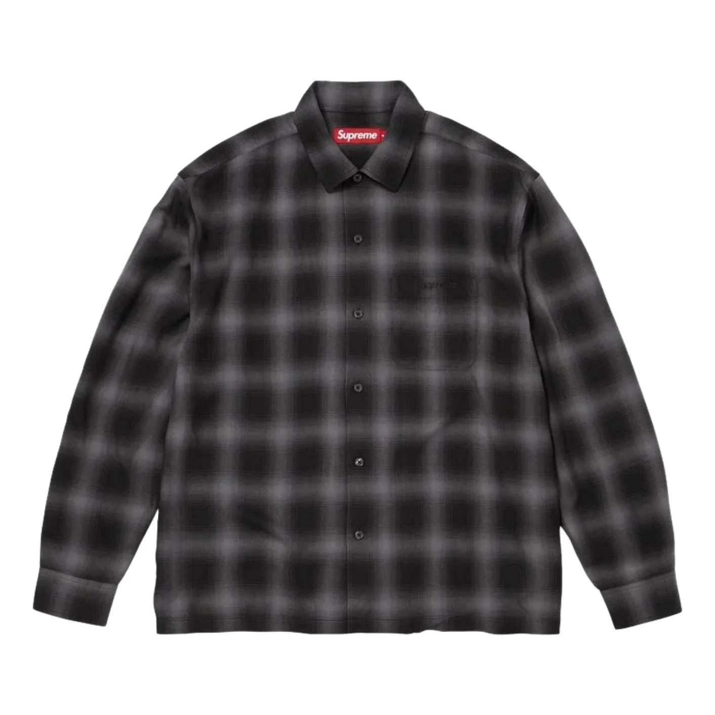 Supreme SS26 Shadow Plaid Rayon Shirt 'Black' SUP-SS26-138-BLK - 1