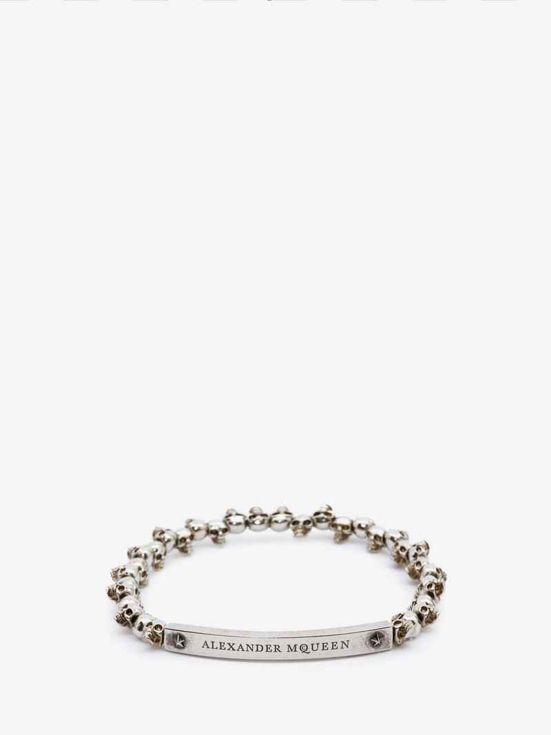 Men's Skull Bracelet in Silver 1
