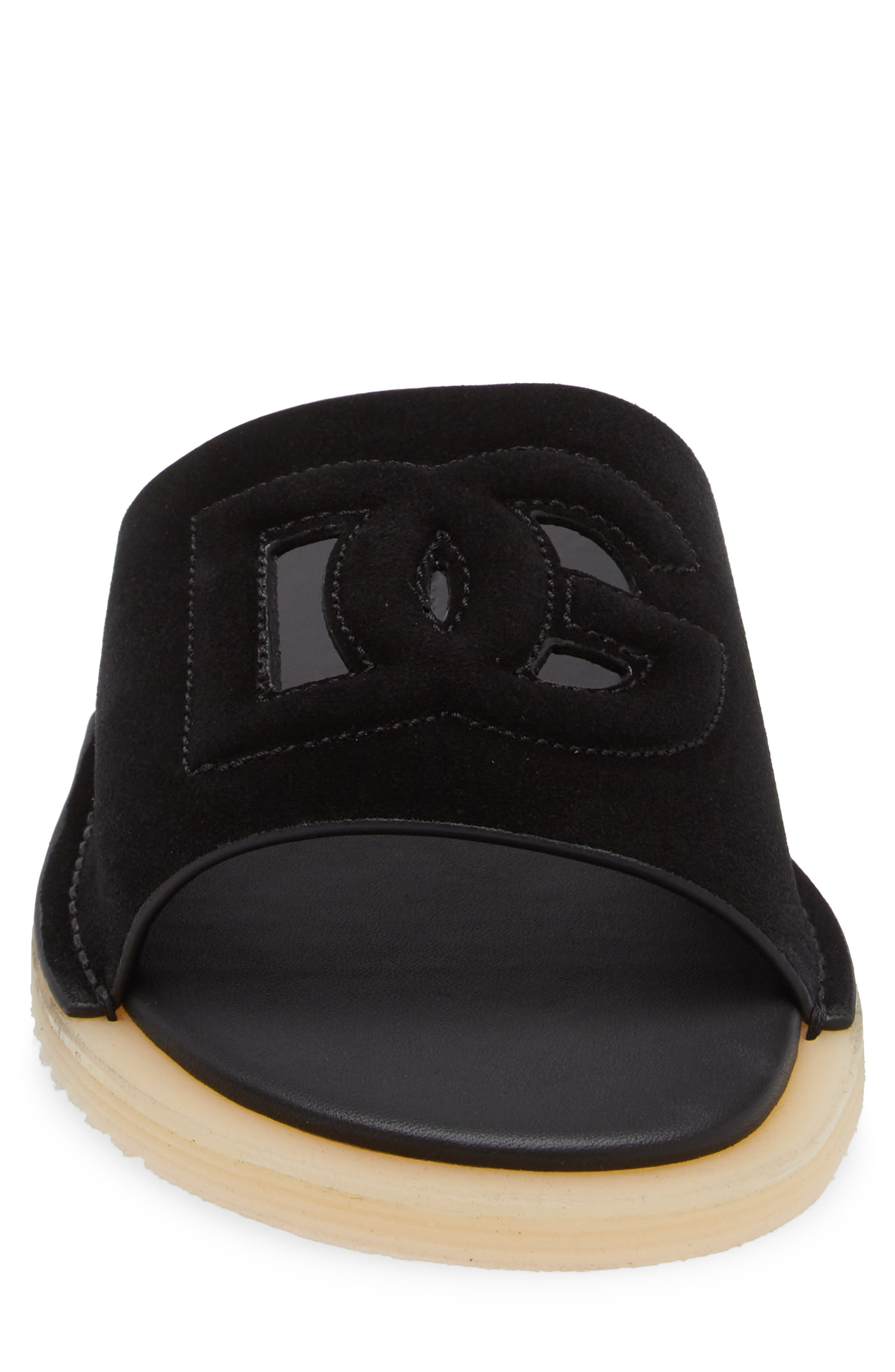 Dolce&Gabbana Crosta Slide Sandal in Black at Nordstrom - 4