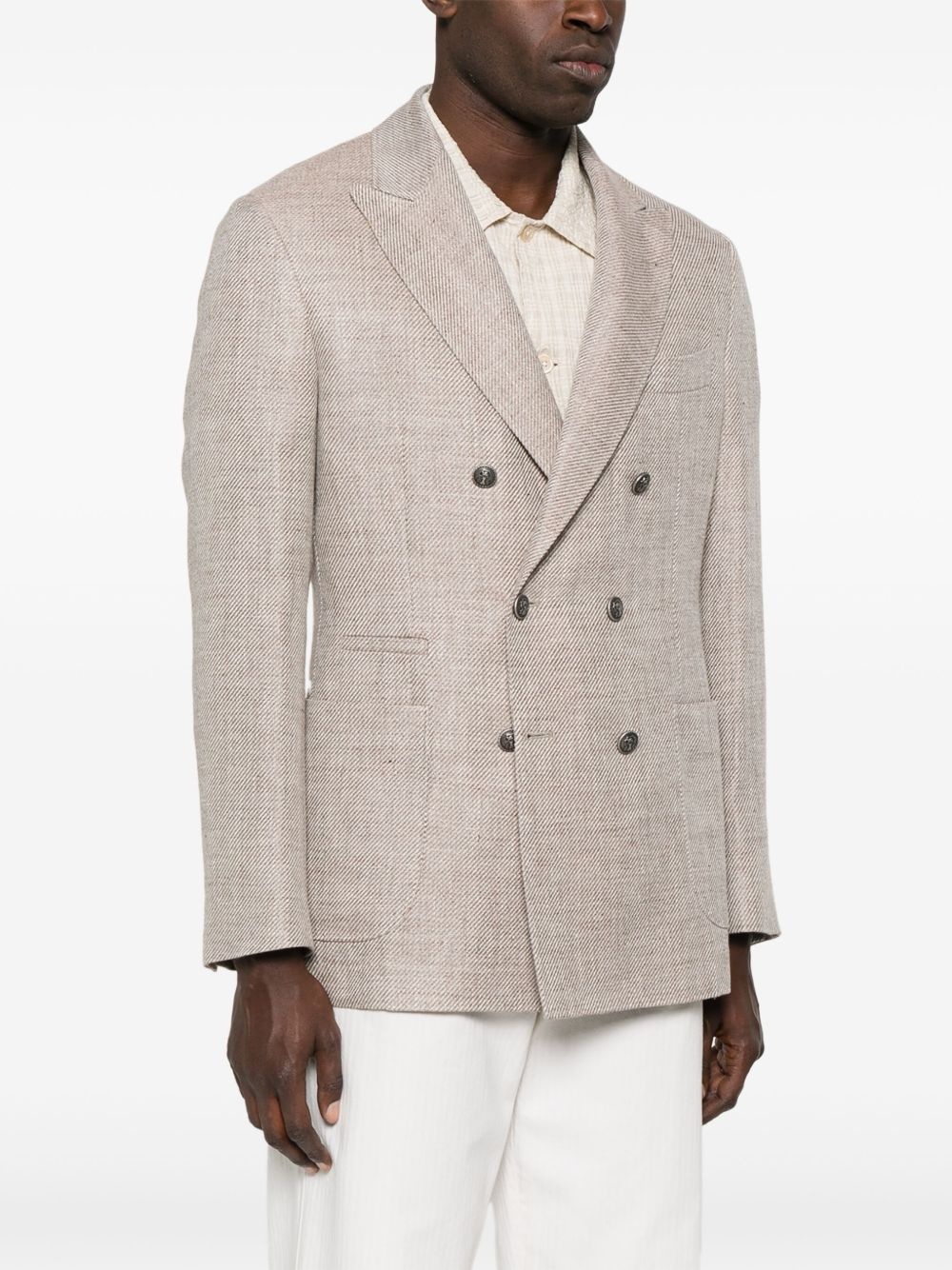 mélange-effect blazer - 3