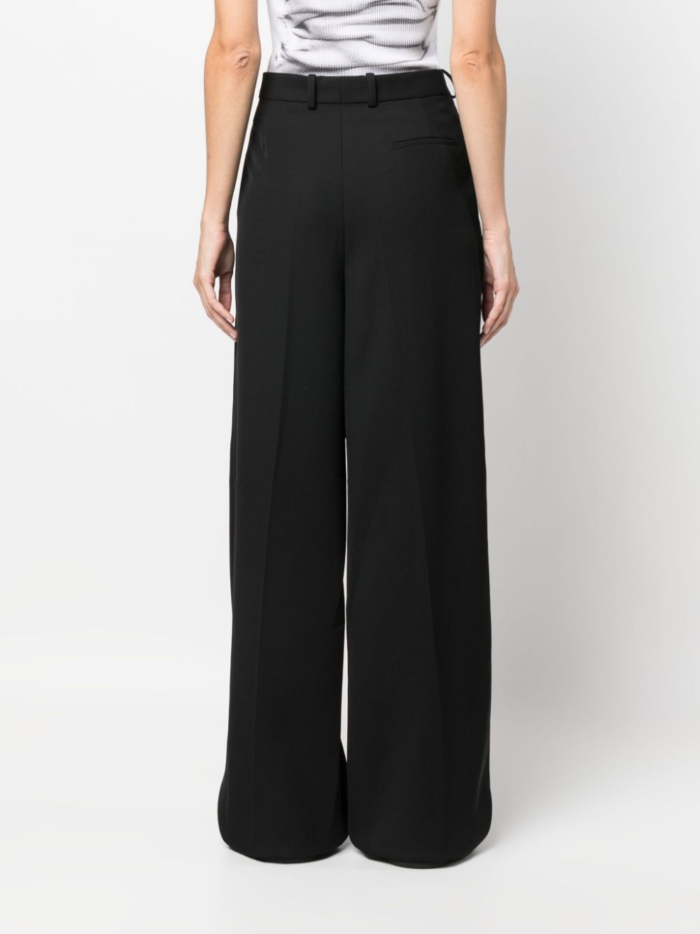 pleated cotton trousers - 7