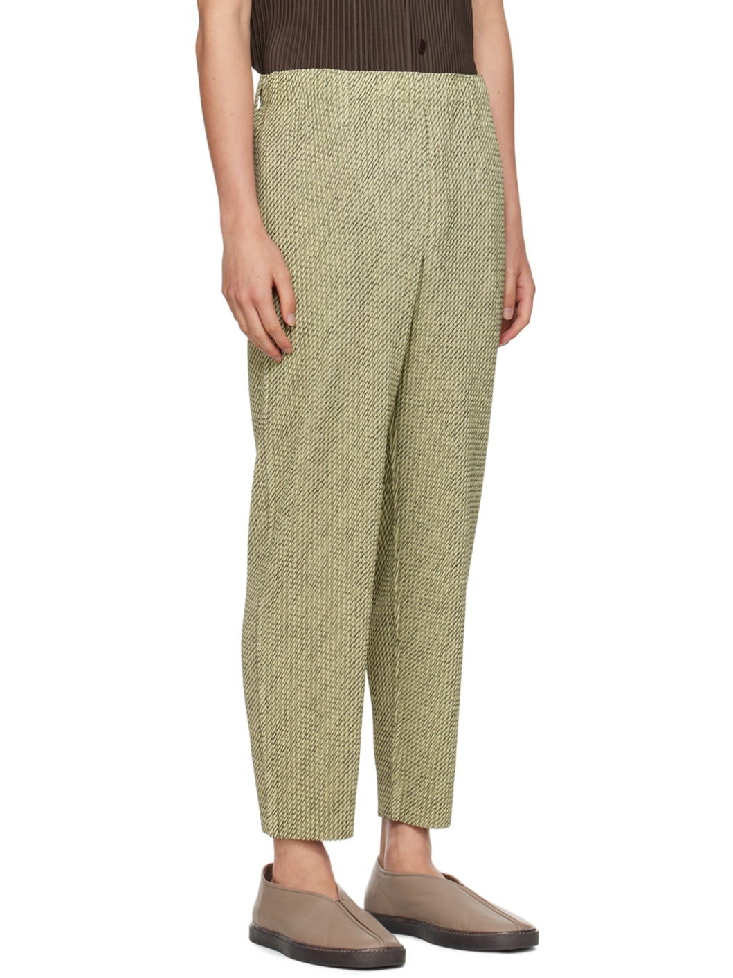 Green Diagonals Trousers - 2