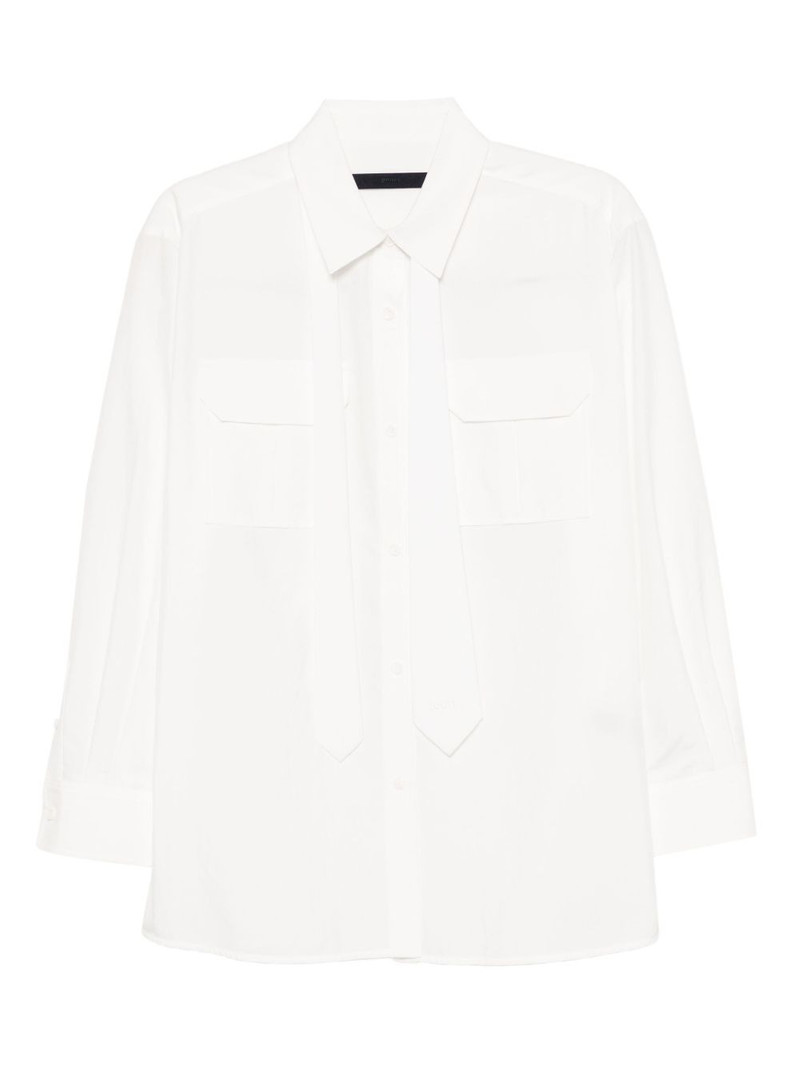 detachable-scarf blouse 1