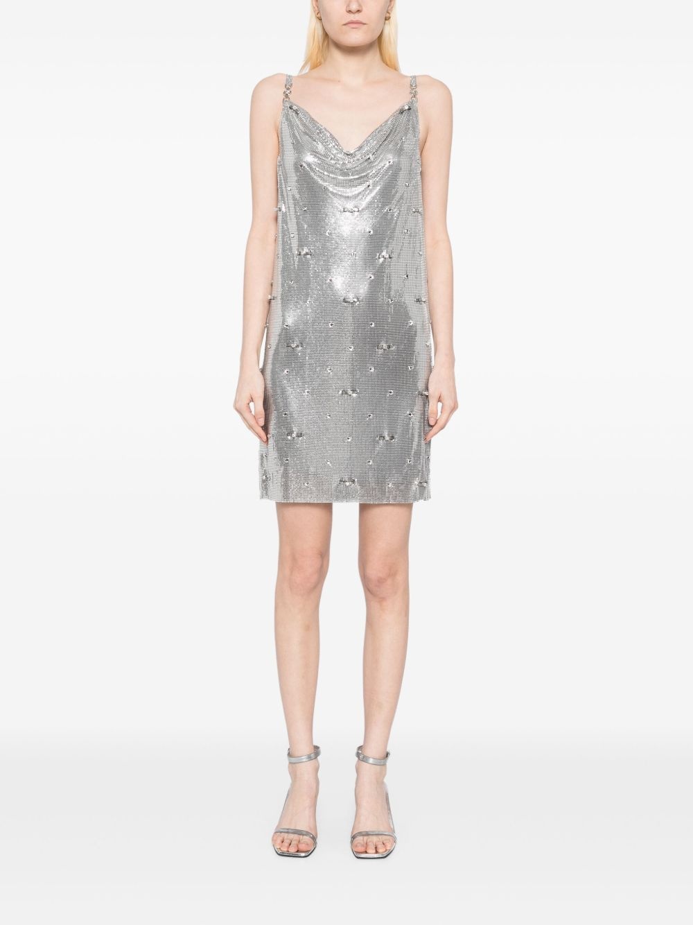 aluminum metal mesh dress - 2
